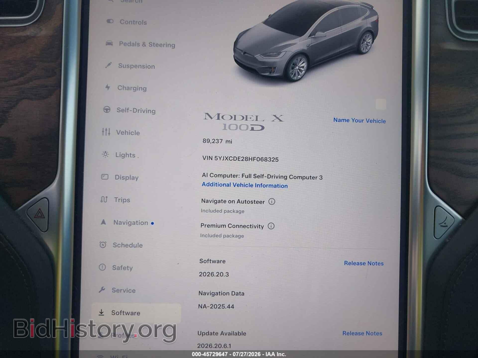 2017 TESLA MODEL X - VIN: 5YJXCDE28HF068325 - Photo 7