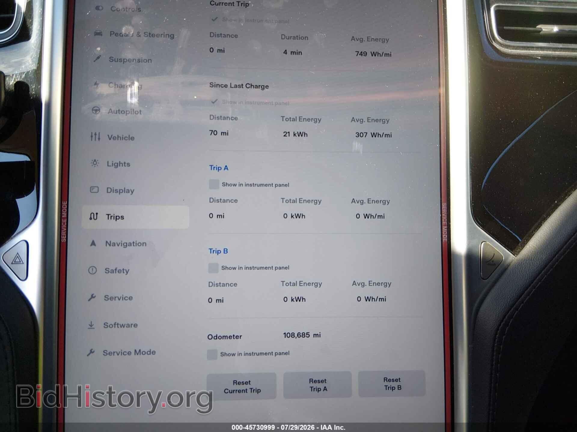2015 TESLA MODEL S - VIN: 5YJSA1S27FF095838 - Photo 7