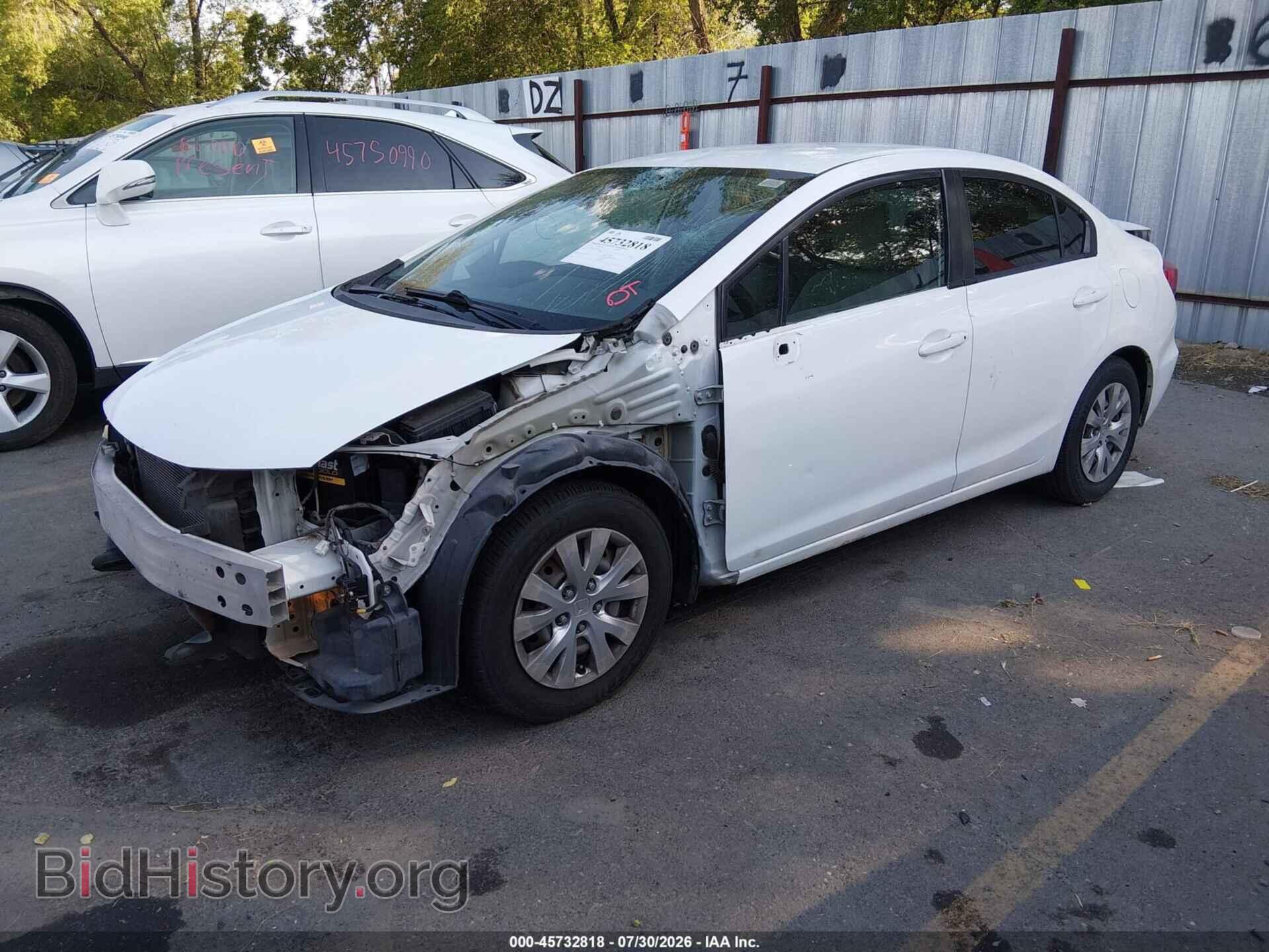 2012 HONDA CIVIC - VIN: 2HGFB2F57CH324017 - Photo 2