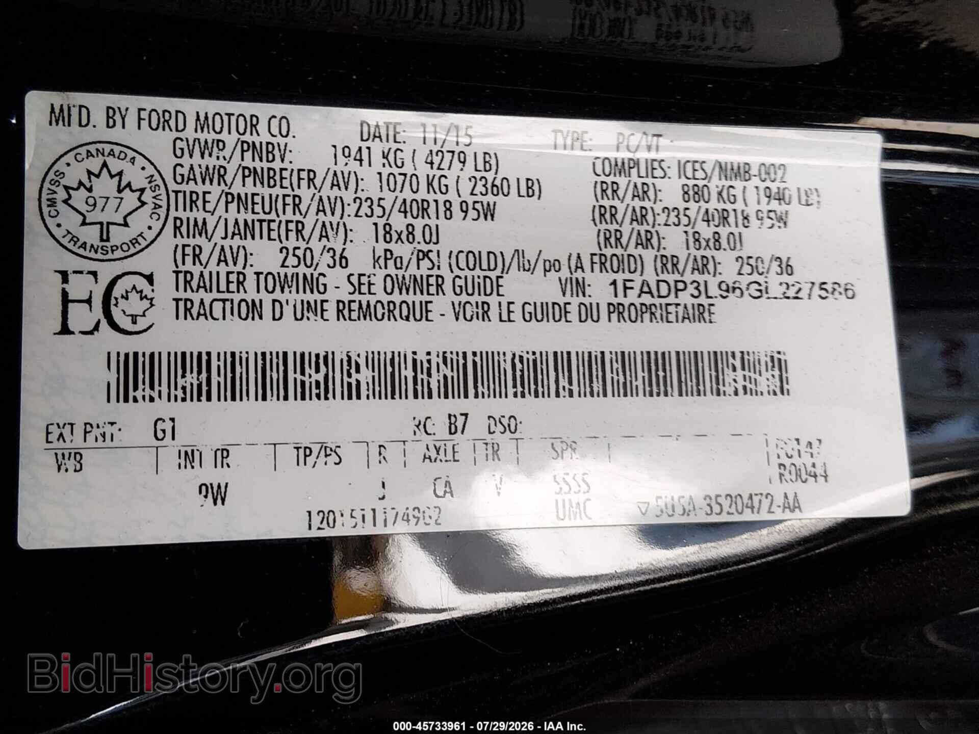 2016 FORD FOCUS ST - VIN: 1FADP3L96GL227586 - Фото 9