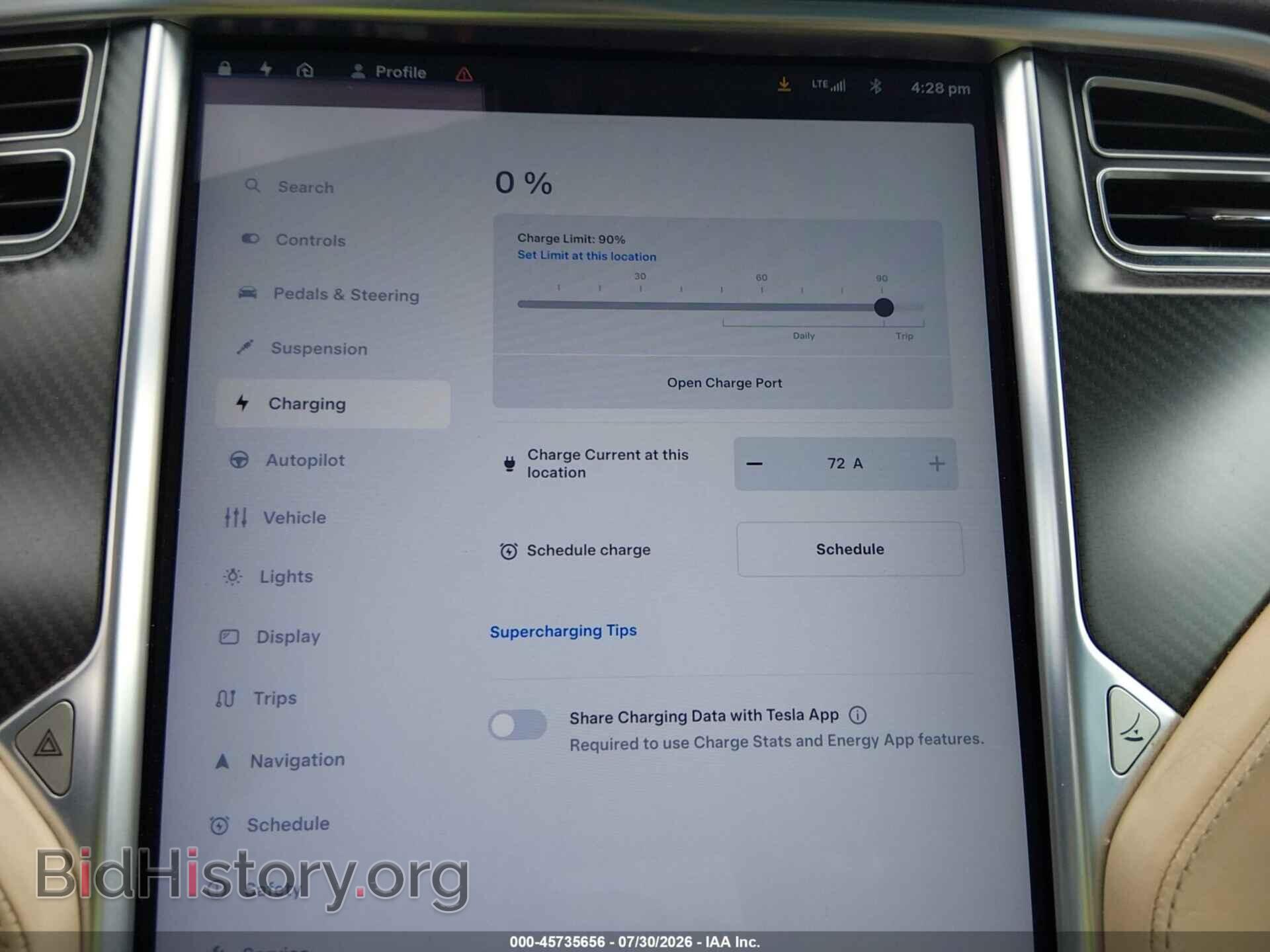 2016 TESLA MODEL S - VIN: 5YJSA1E43GF140255 - Фото 16