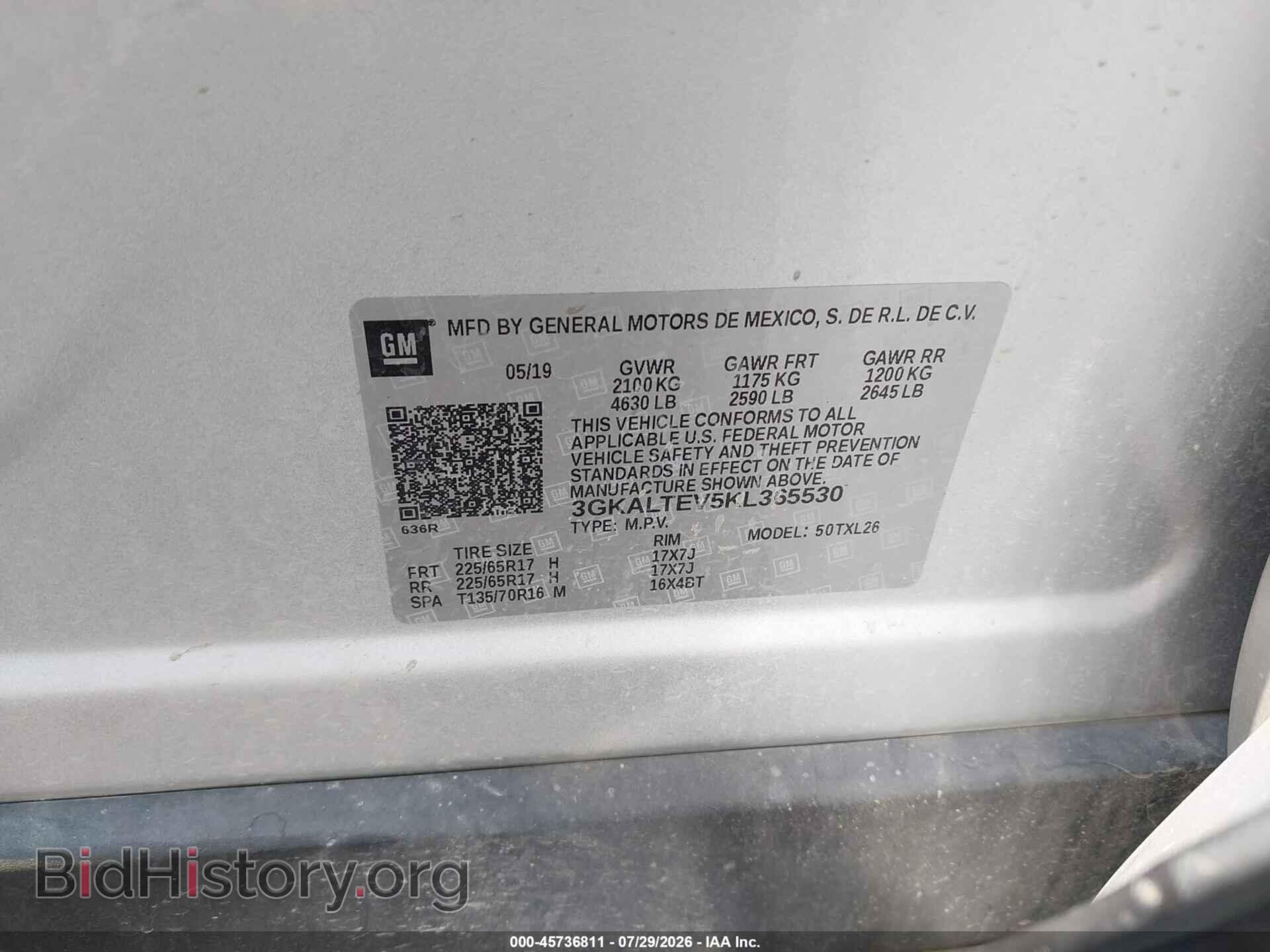 2019 GMC TERRAIN - VIN: 3GKALTEV5KL365530 - Photo 9
