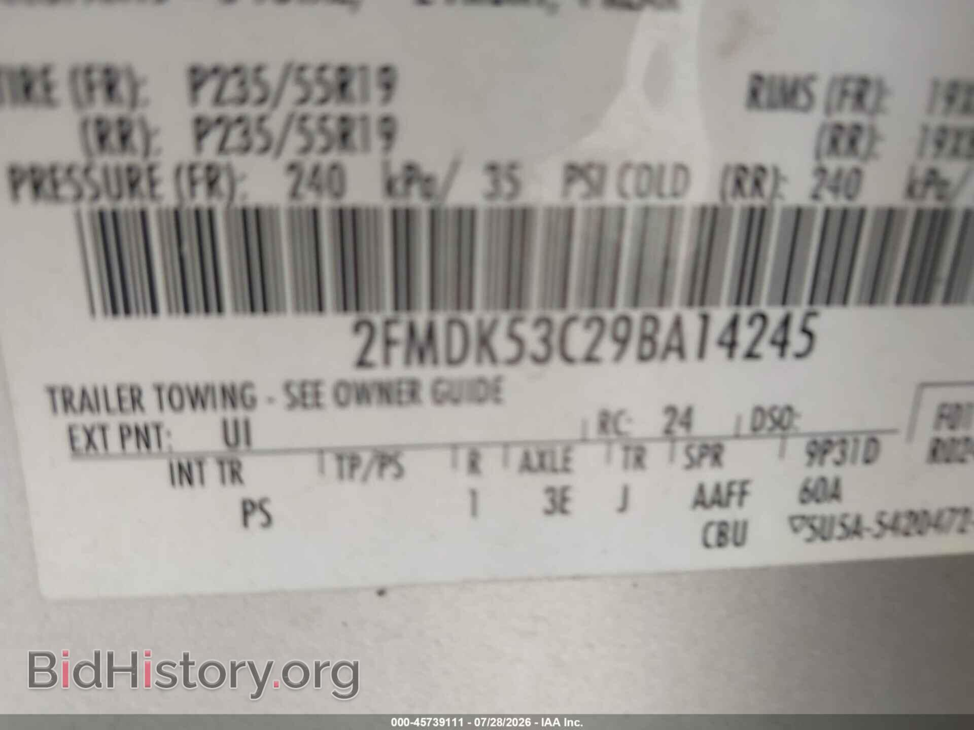 2009 FORD FLEX - VIN: 2FMDK53C29BA14245 - Photo 9