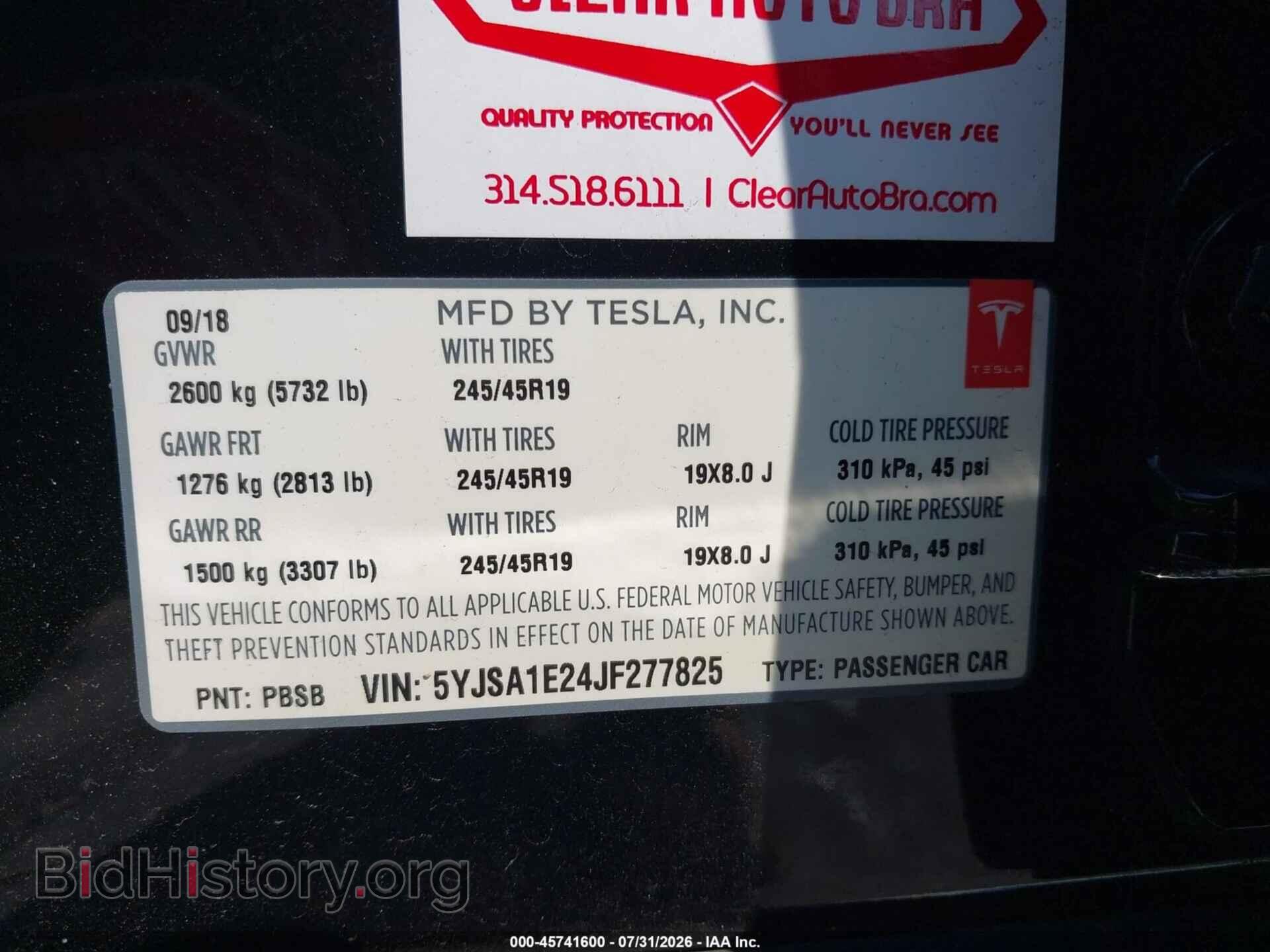 2018 TESLA MODEL S - VIN: 5YJSA1E24JF277825 - Photo 9