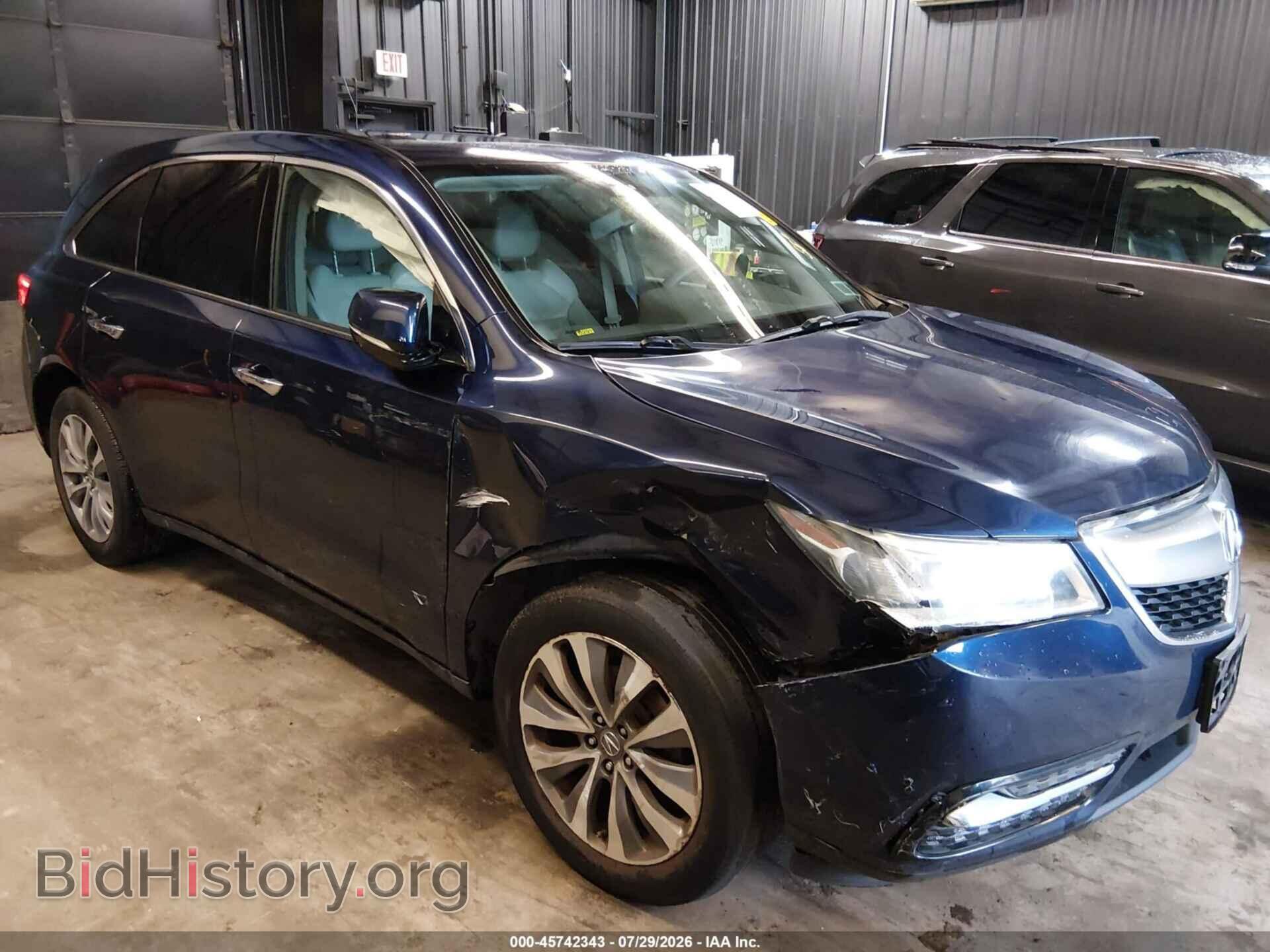 Фотография 5FRYD3H43EB002056 - ACURA MDX 2014