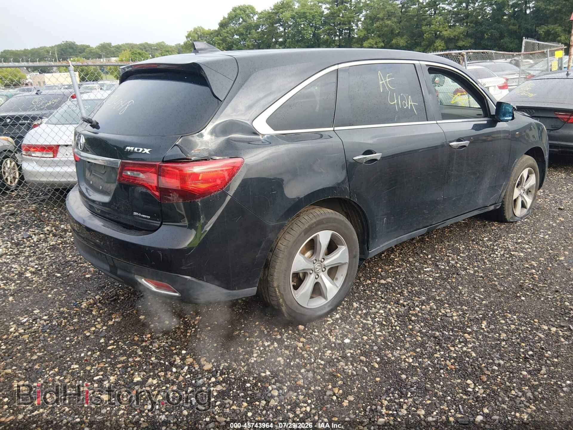2014 ACURA MDX - VIN: 5FRYD4H20EB039909 - Фото 4
