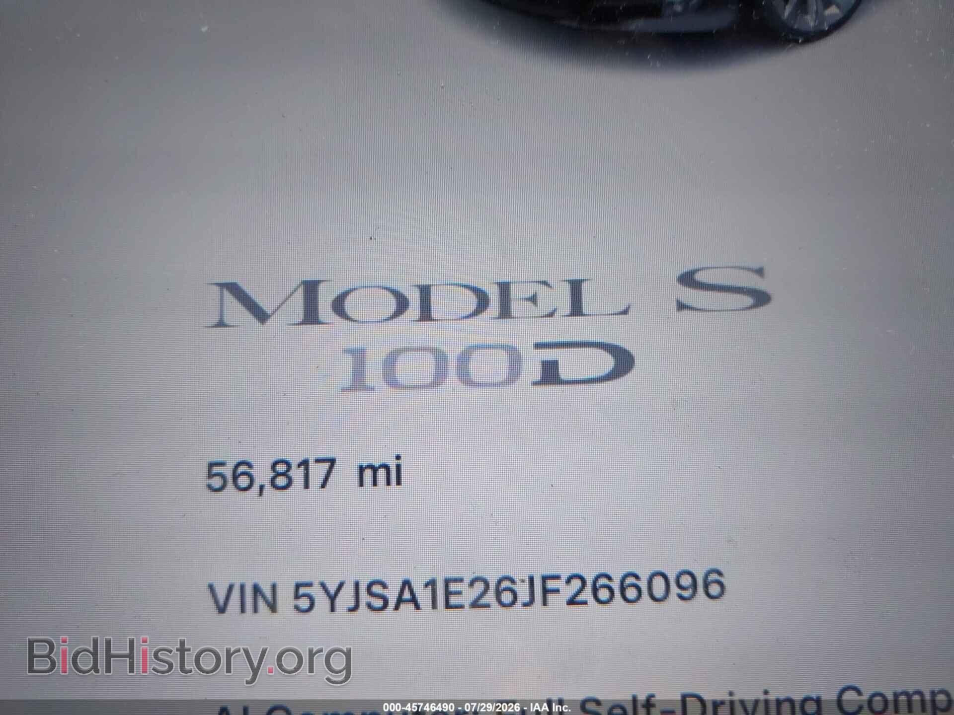 2018 TESLA MODEL S - VIN: 5YJSA1E26JF266096 - Photo 15