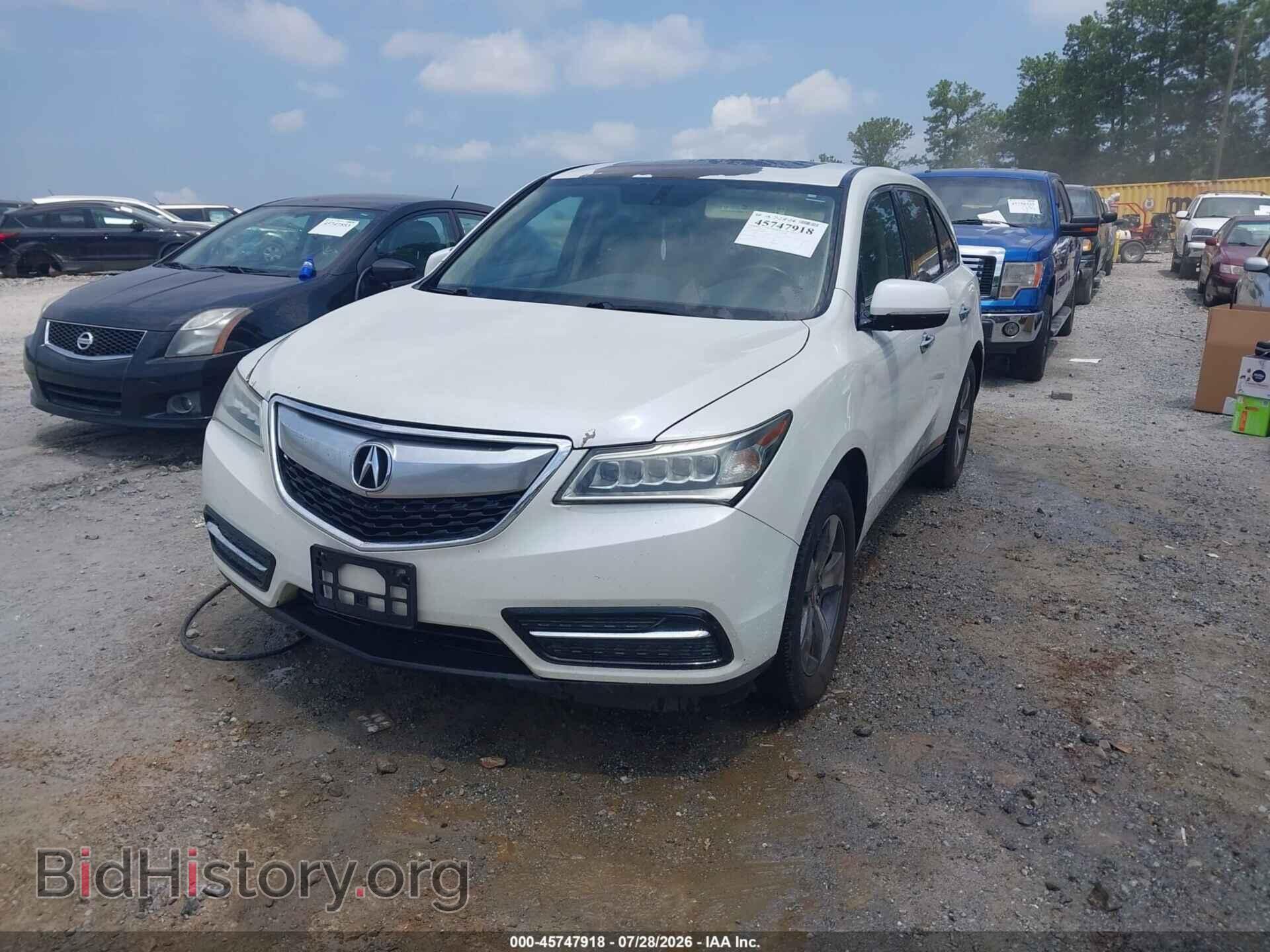 2014 ACURA MDX - VIN: 5FRYD3H2XEB007432 - Photo 2