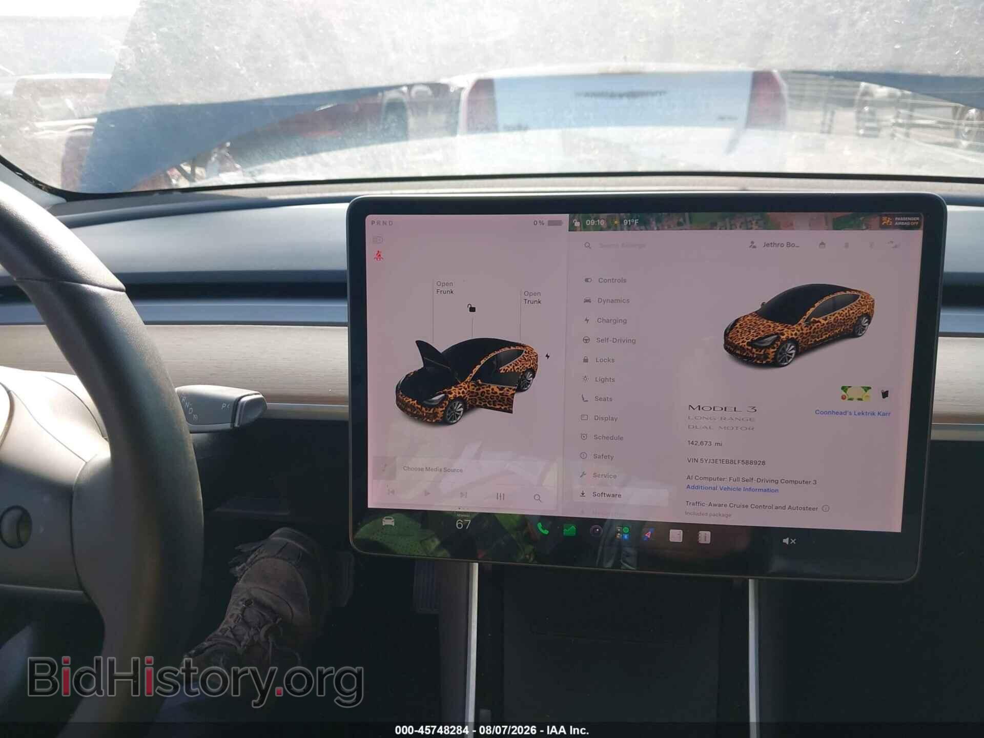 2020 TESLA MODEL 3 - VIN: 5YJ3E1EB8LF588928 - Фото 7