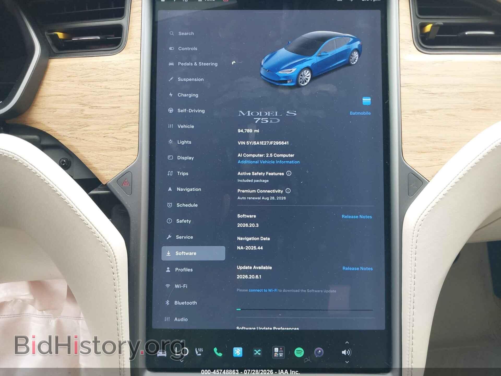 2018 TESLA MODEL S - VIN: 5YJSA1E27JF295641 - Фото 7