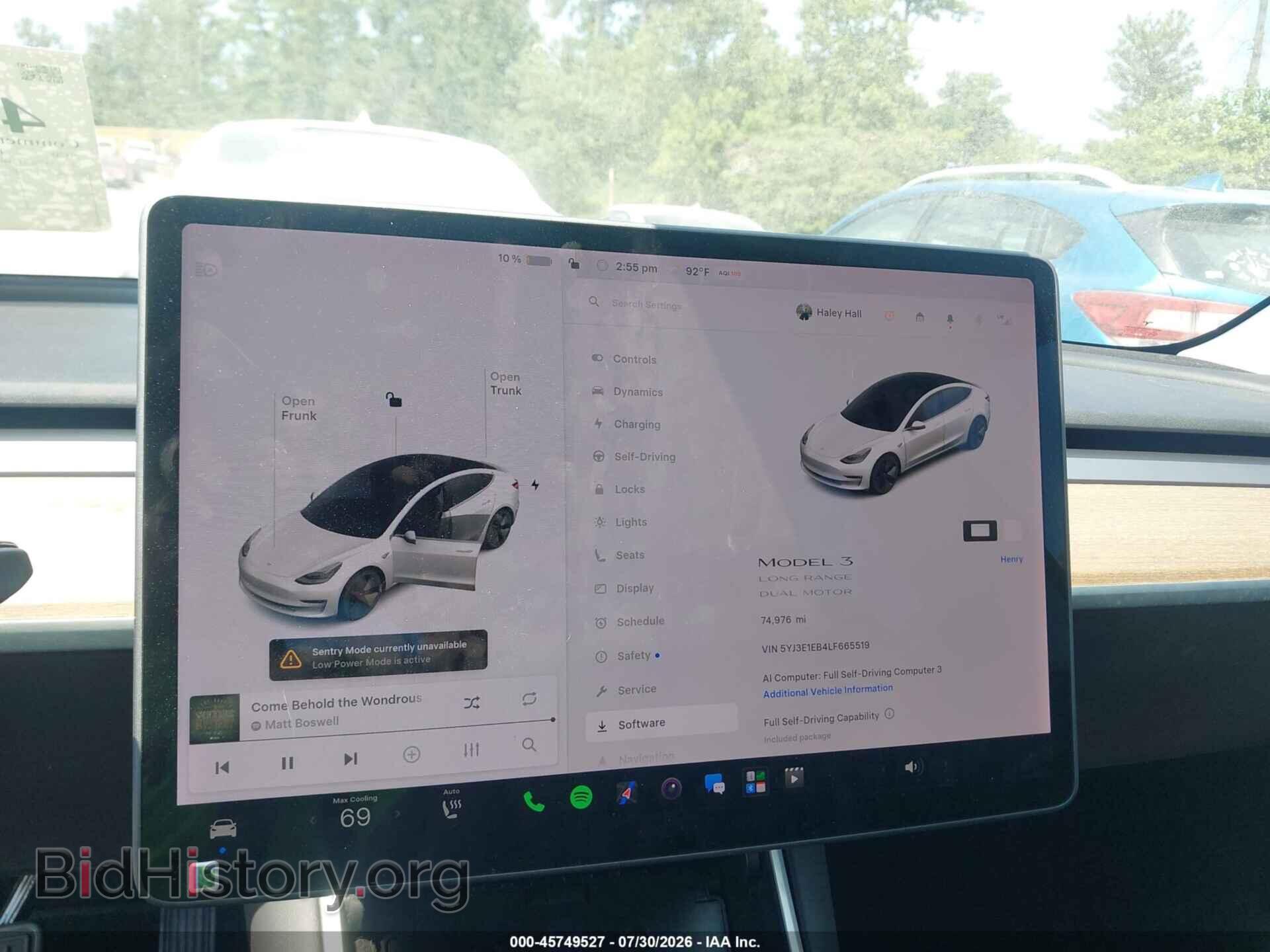 2020 TESLA MODEL 3 - VIN: 5YJ3E1EB4LF665519 - Фото 18