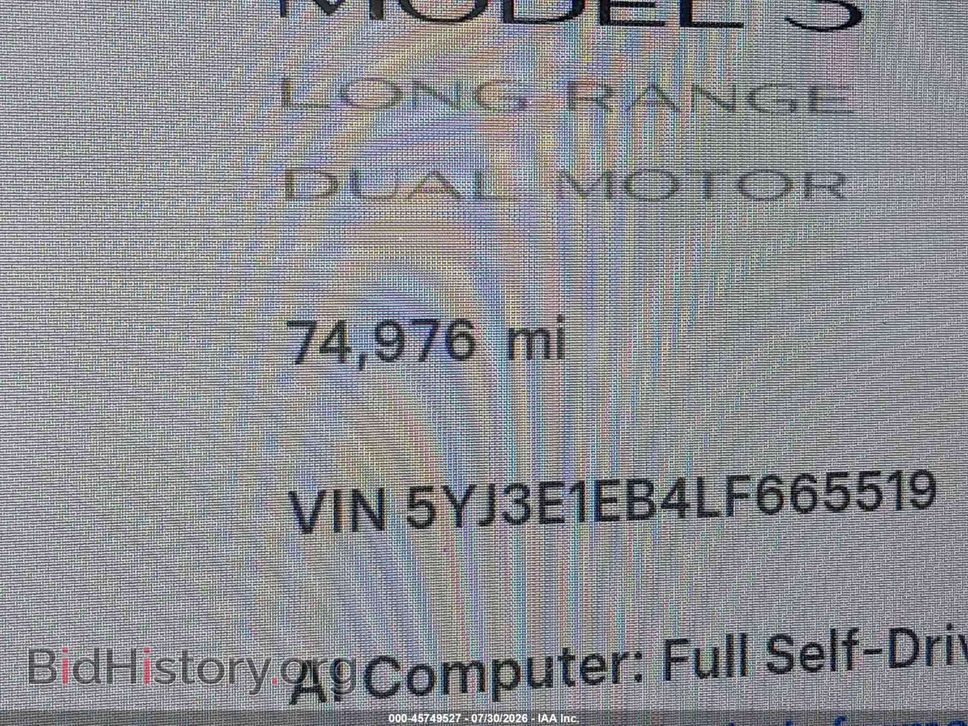 2020 TESLA MODEL 3 - VIN: 5YJ3E1EB4LF665519 - Фото 9
