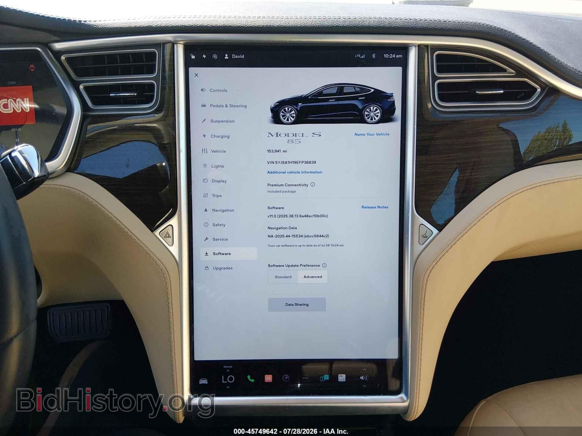 2014 TESLA MODEL S - VIN: 5YJSA1H19EFP36839 - Photo 18