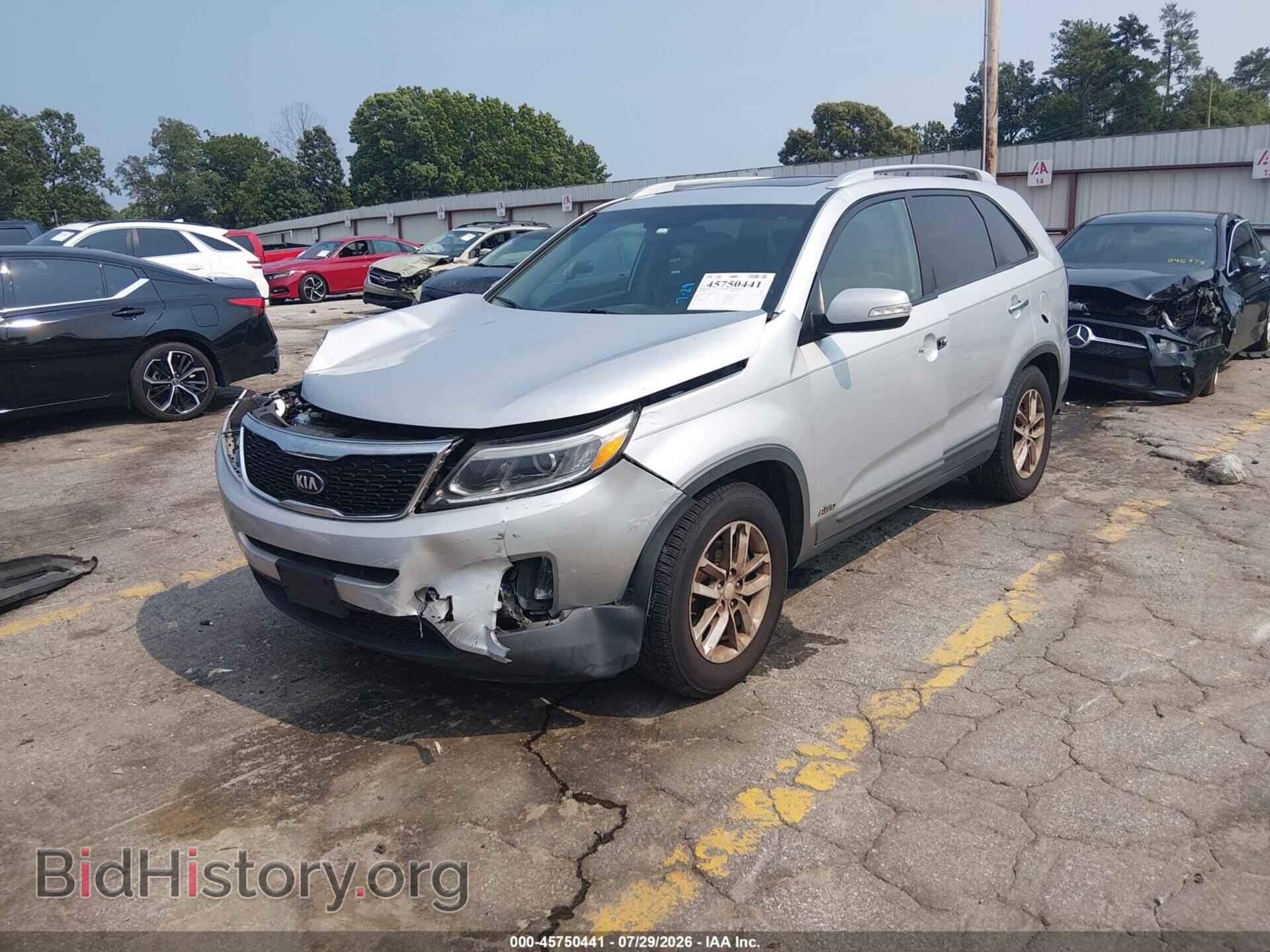 2014 KIA SORENTO - VIN: 5XYKTCA68EG450341 - Фото 2