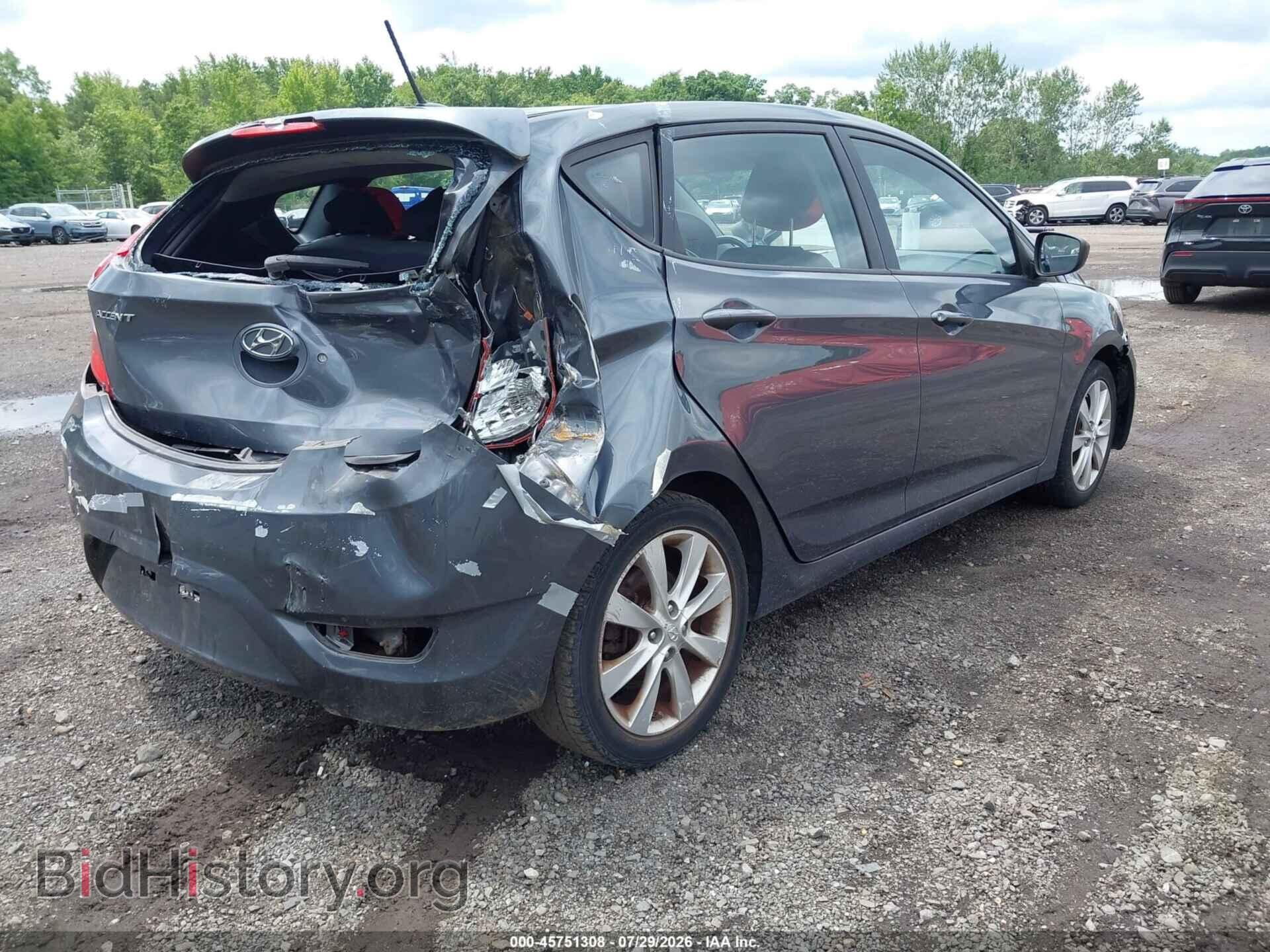2012 HYUNDAI ACCENT - VIN: KMHCU5AE7CU054932 - Фото 4