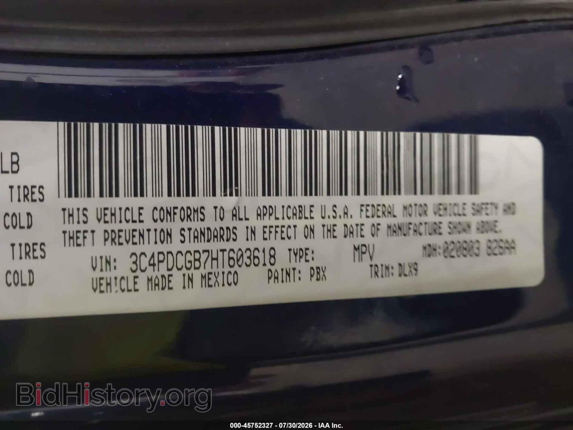 2017 DODGE JOURNEY - VIN: 3C4PDCGB7HT603618 - Photo 9