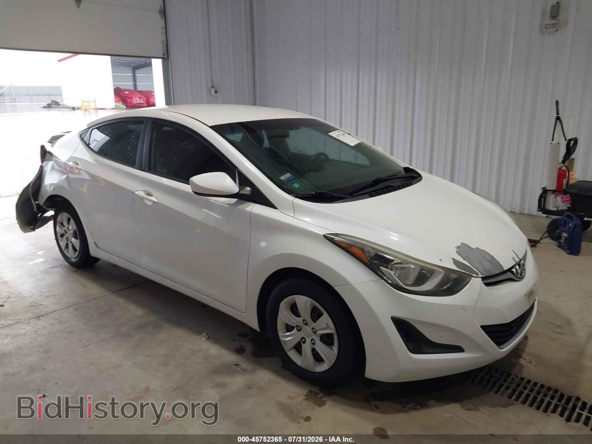 Фотография 5NPDH4AE2GH752517 - HYUNDAI ELANTRA 2016