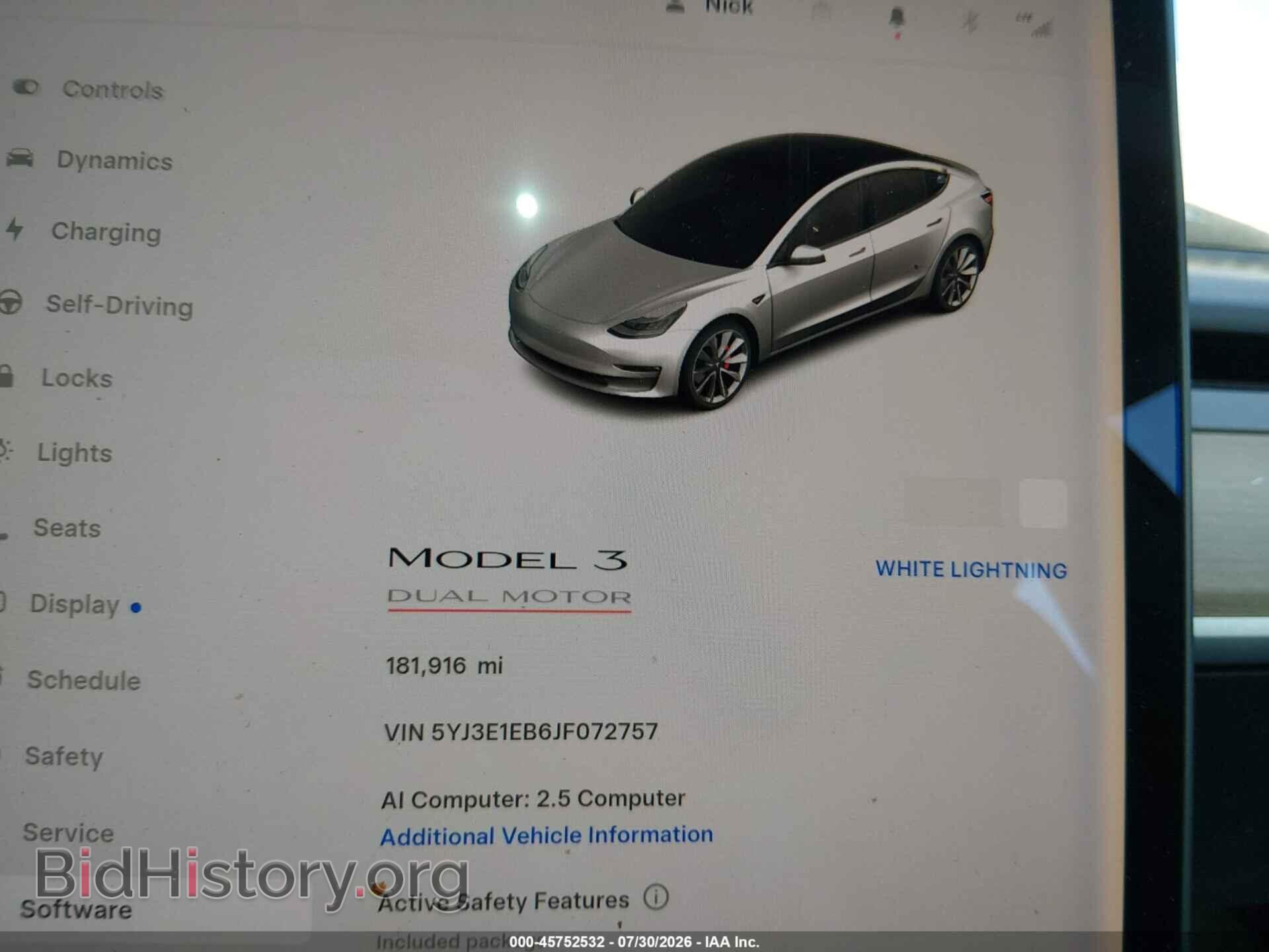 2018 TESLA MODEL 3 - VIN: 5YJ3E1EB6JF072757 - Фото 7