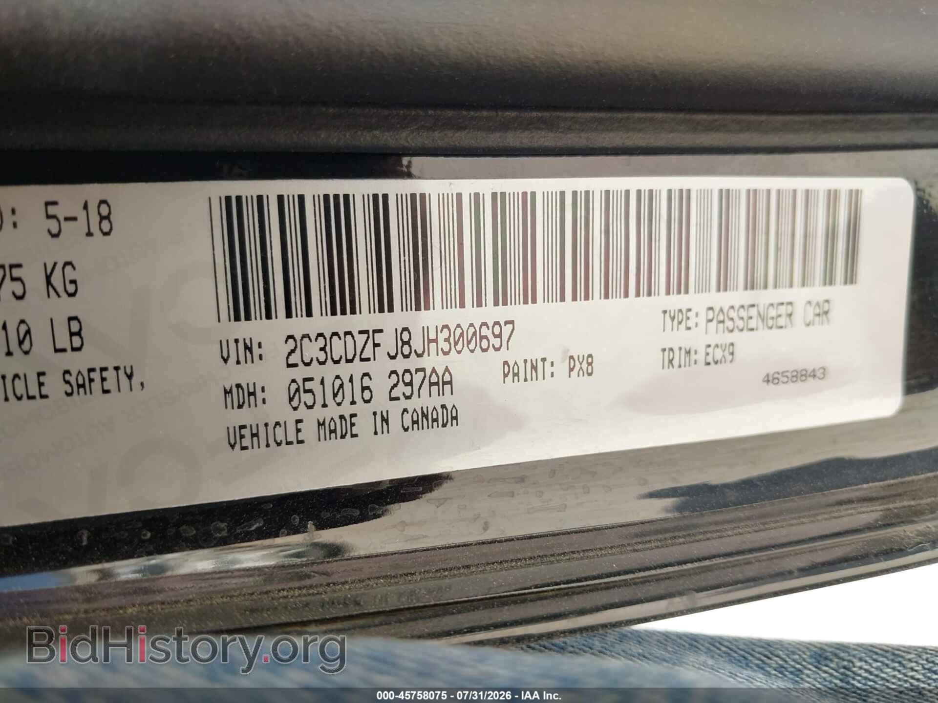 2018 DODGE CHALLENGER - VIN: 2C3CDZFJ8JH300697 - Photo 9