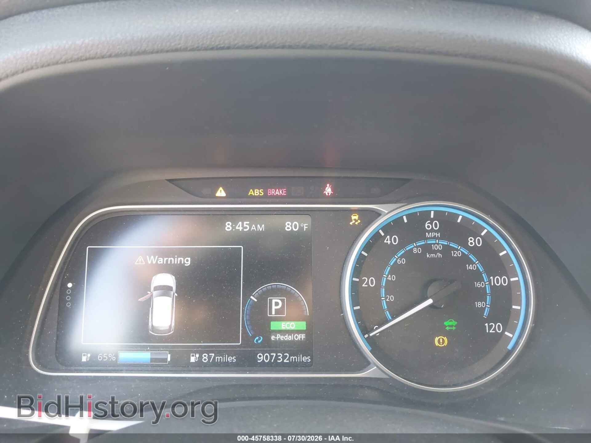2019 NISSAN LEAF - VIN: 1N4AZ1CP3KC303337 - Фото 7
