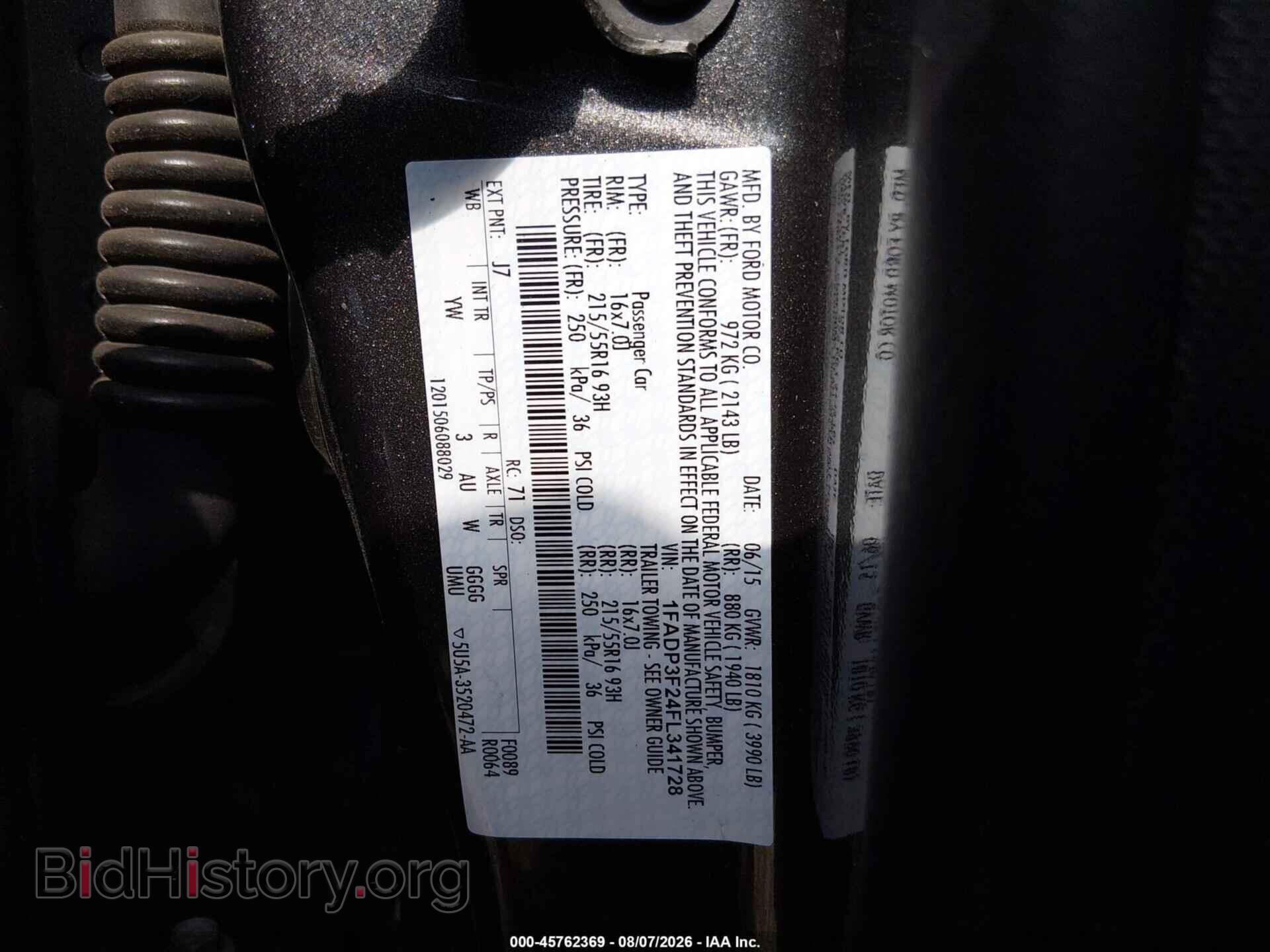 2015 FORD FOCUS - VIN: 1FADP3F24FL341728 - Photo 9