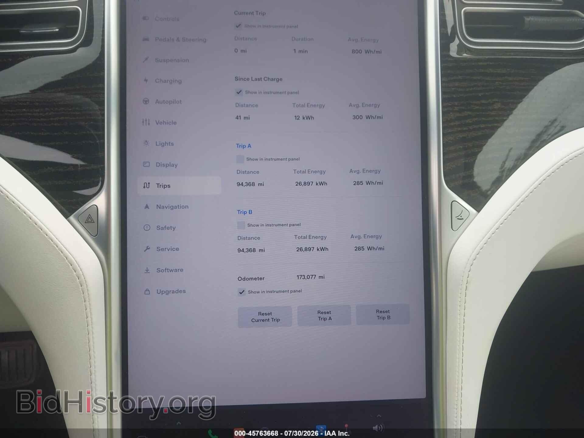 2017 TESLA MODEL S - VIN: 5YJSA1E11HF225358 - Фото 7