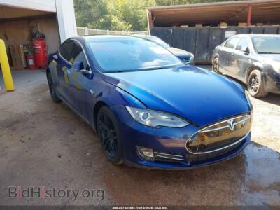 2016 Tesla MODEL S 60d/70d/75d/85d/90d, синий — VIN 5YJSA1E28GF122204, IAAI