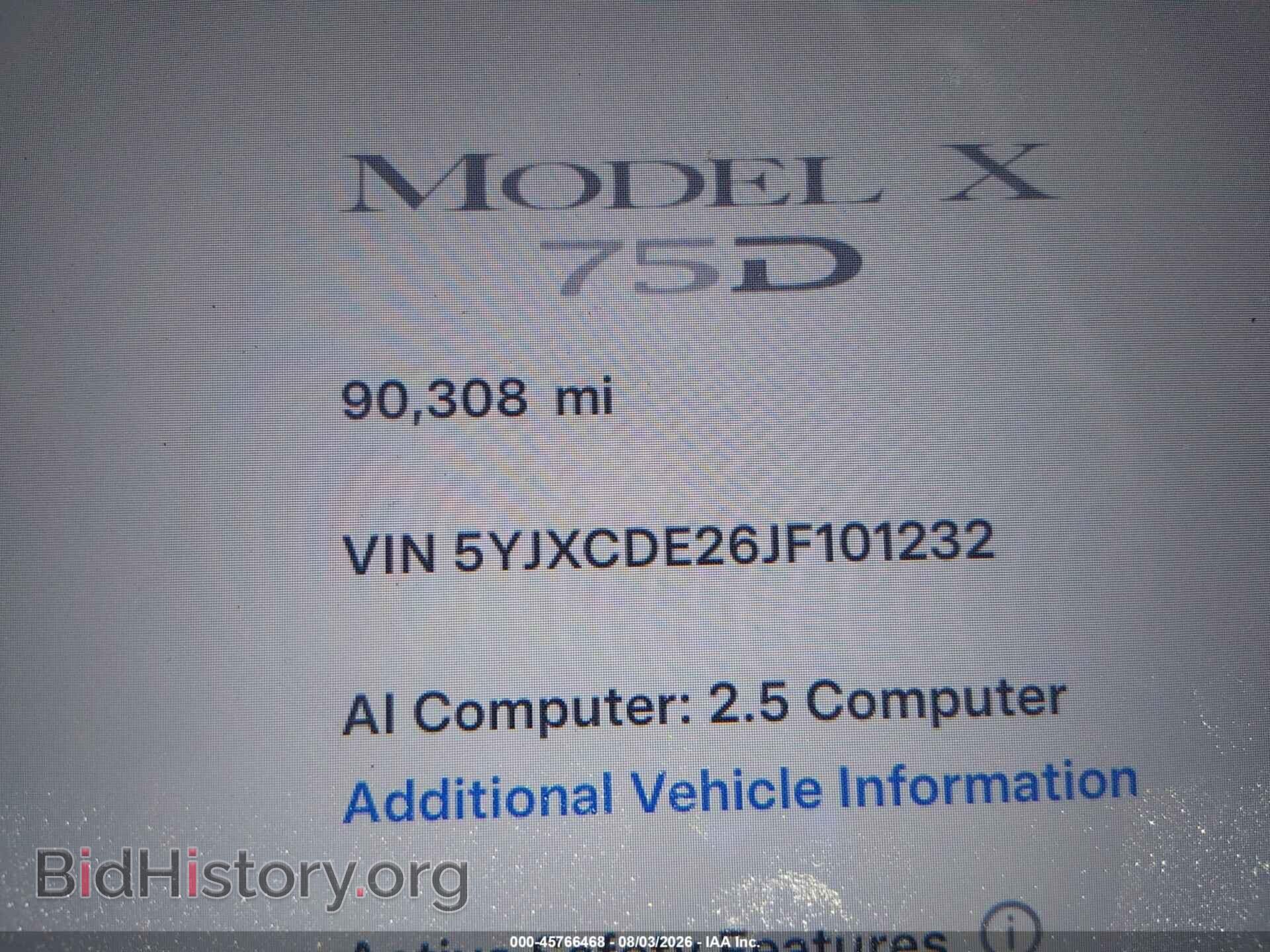 2018 TESLA MODEL X - VIN: 5YJXCDE26JF101232 - Photo 15