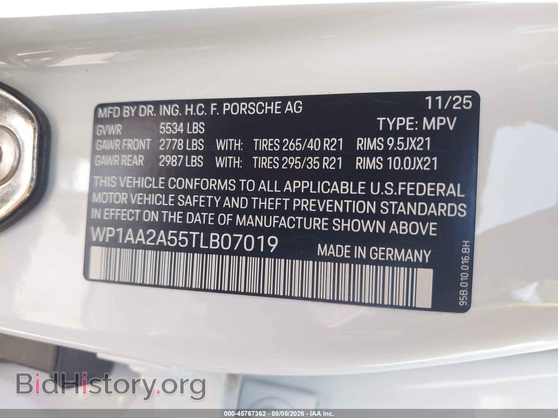 2026 PORSCHE MACAN - VIN: WP1AA2A55TLB07019 - Photo 9