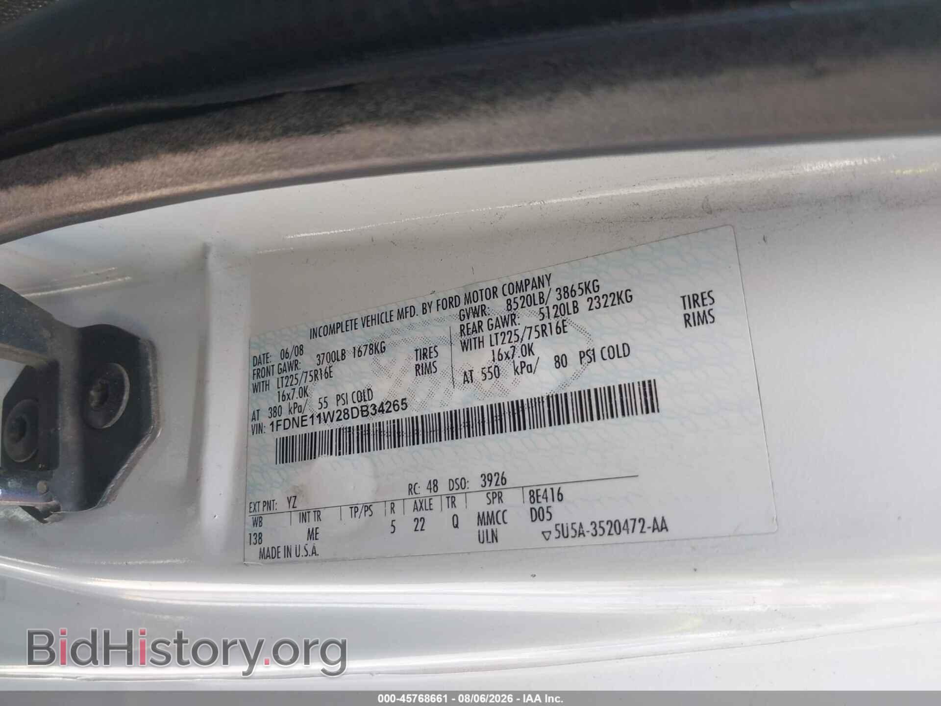 2008 FORD E-150 - VIN: 1FDNE11W28DB34265 - Photo 9