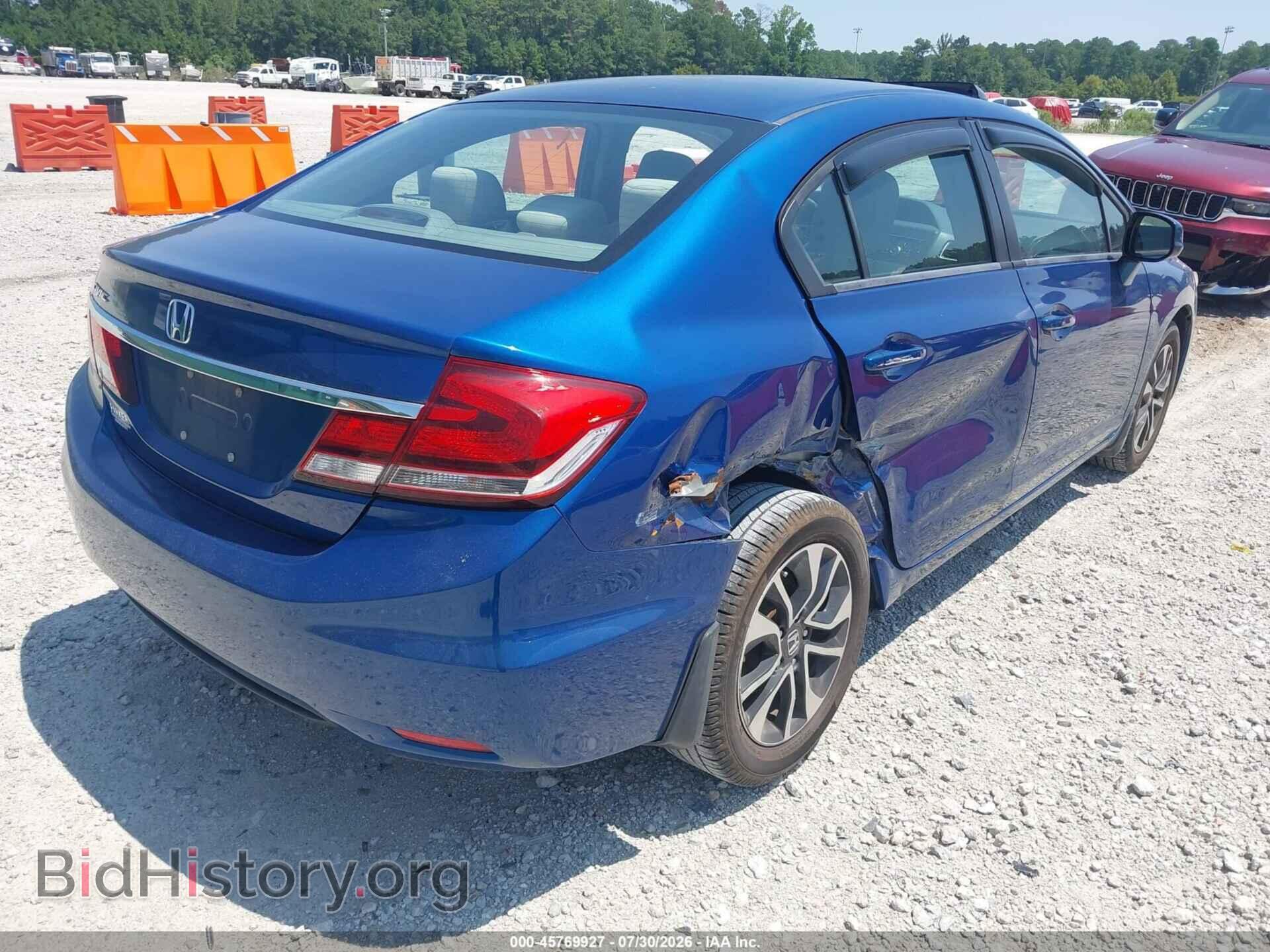 2013 HONDA CIVIC - VIN: 19XFB2F84DE093664 - Фото 4