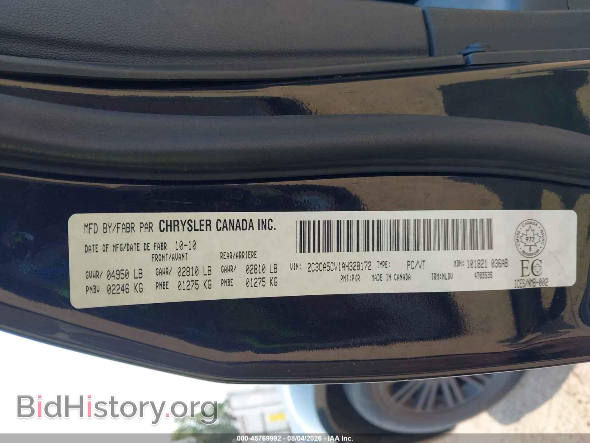 2010 CHRYSLER 300 - VIN: 2C3CA5CV1AH328172 - Photo 9