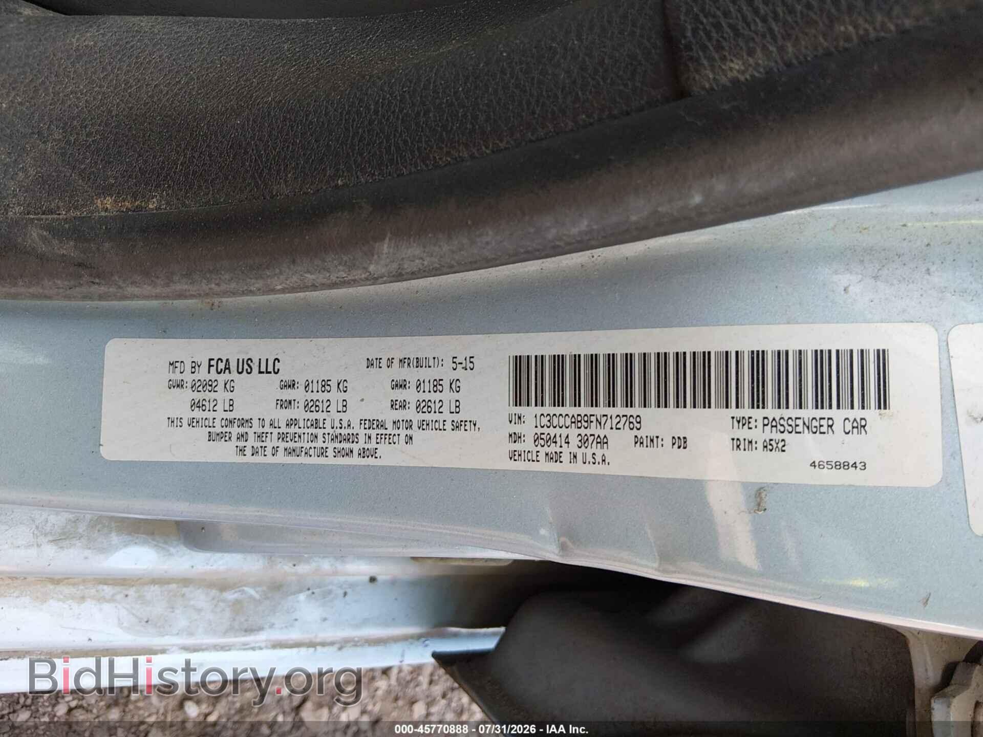 2015 CHRYSLER 200 - VIN: 1C3CCCAB9FN712769 - Photo 9