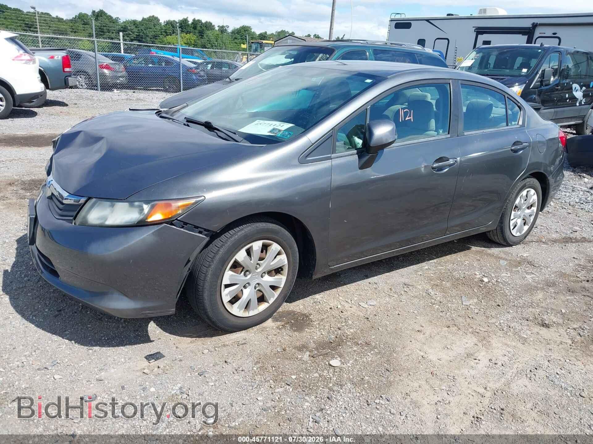2012 HONDA CIVIC - VIN: 19XFB2F53CE085480 - Фото 2