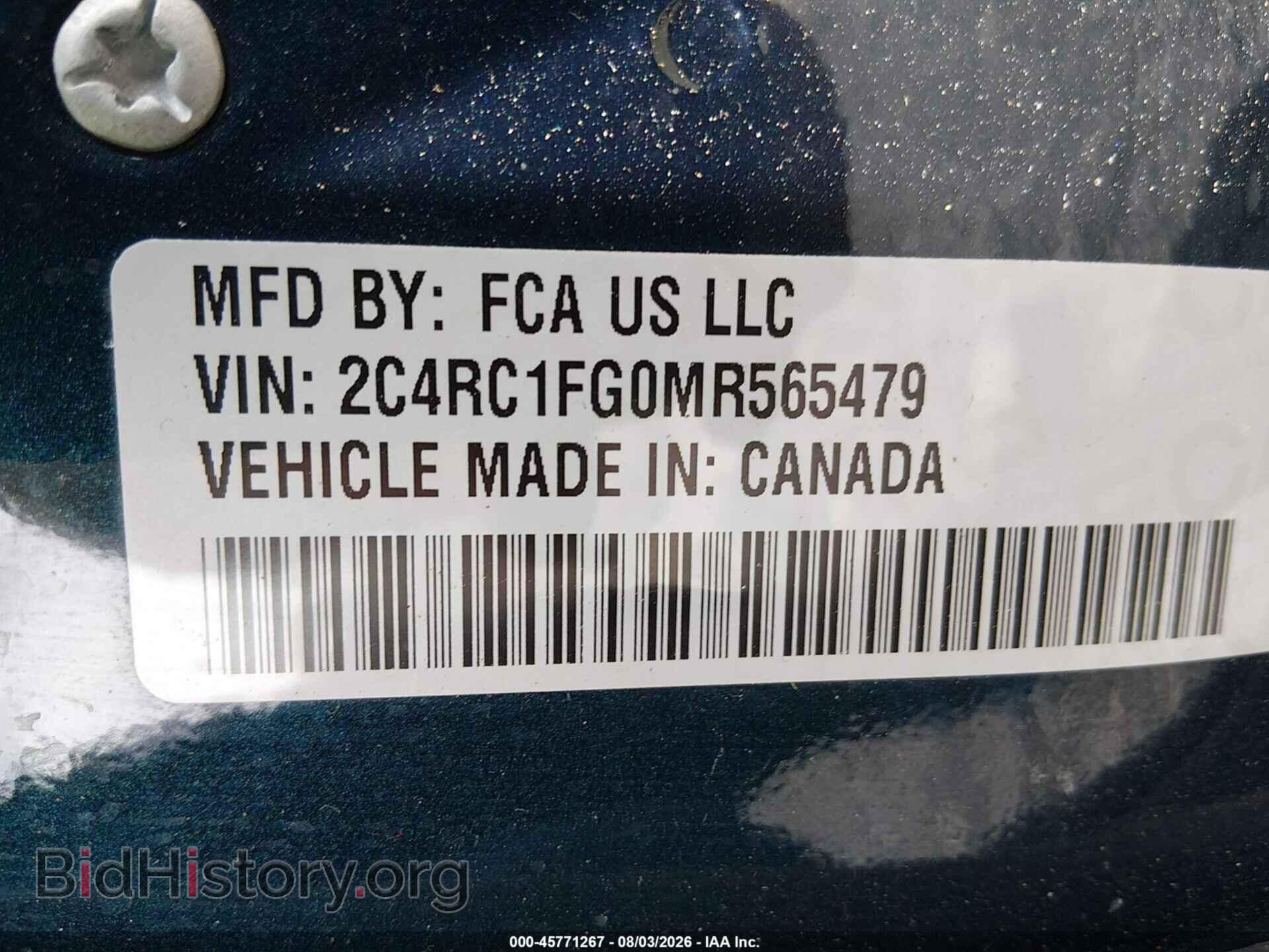 2021 CHRYSLER PACIFICA - VIN: 2C4RC1FG0MR565479 - Photo 9