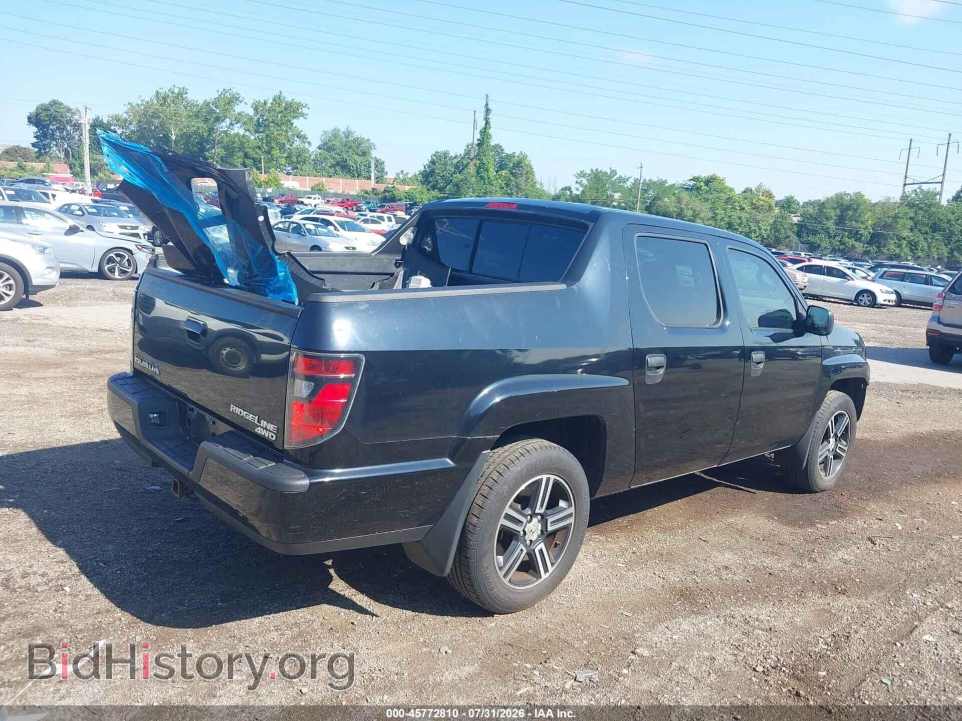 2013 HONDA RIDGELINE - VIN: 5FPYK1F76DB008349 - Фото 4