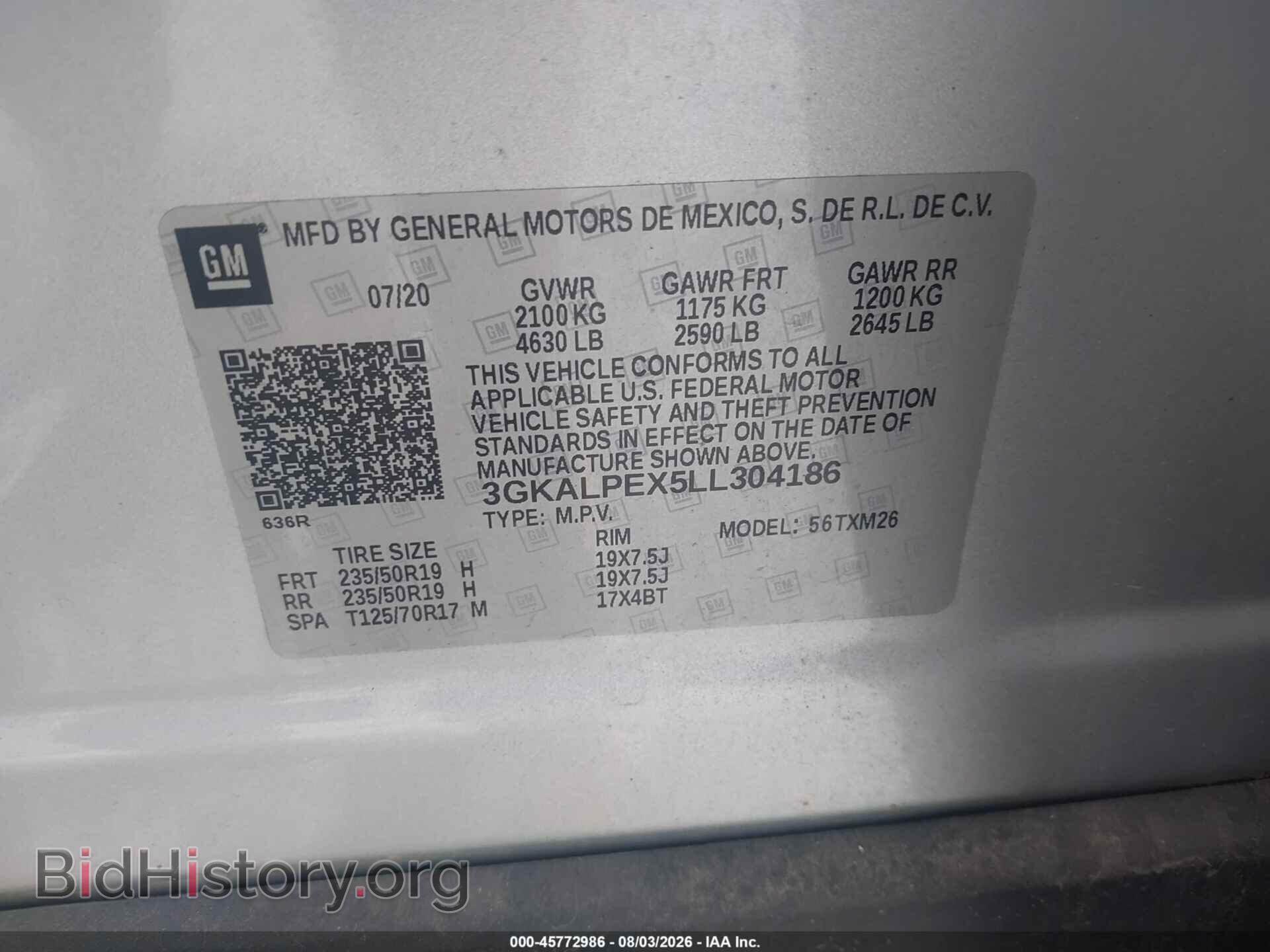 2020 GMC TERRAIN - VIN: 3GKALPEX5LL304186 - Фото 9