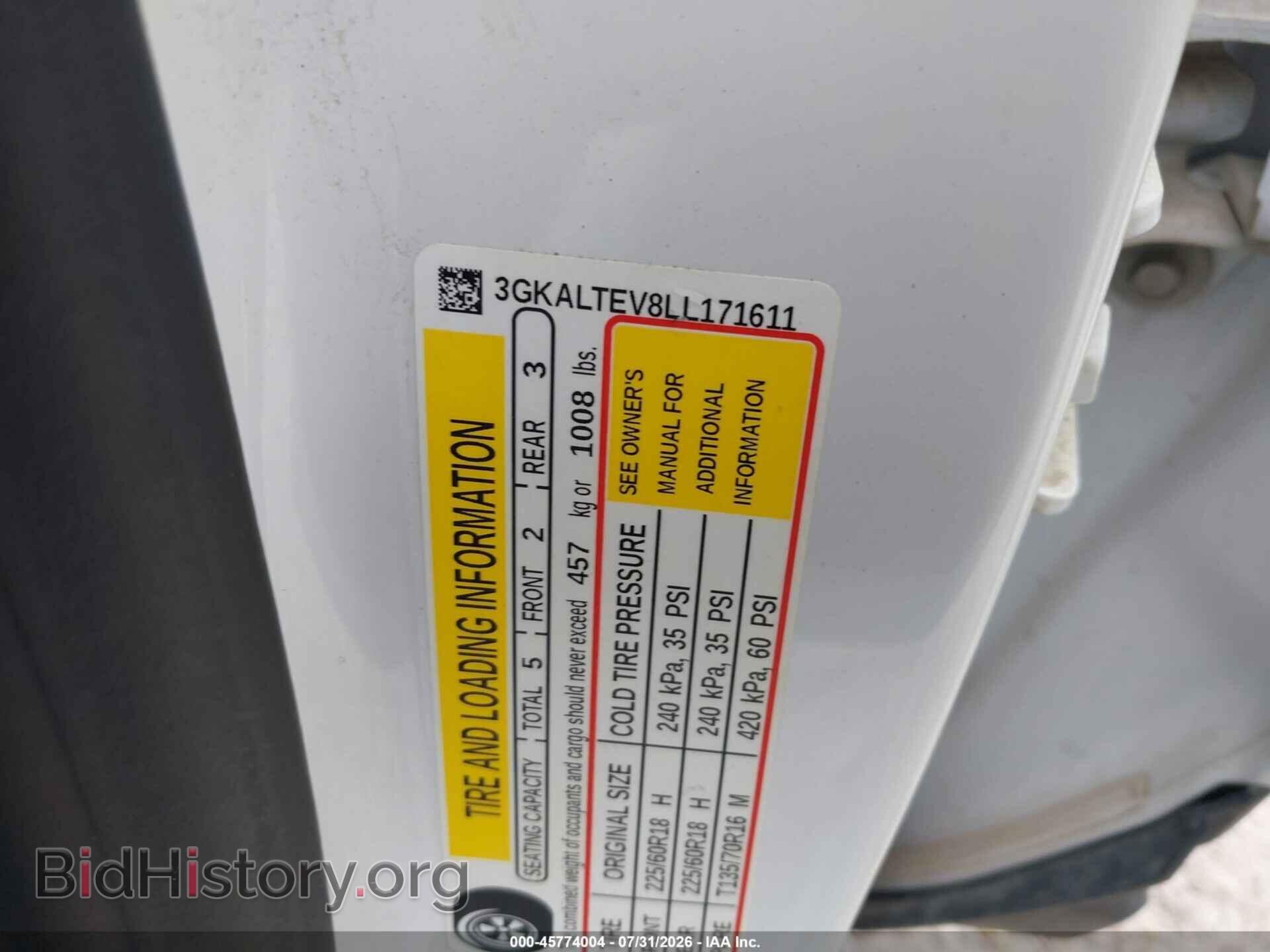 2020 GMC TERRAIN - VIN: 3GKALTEV8LL171611 - Фото 9
