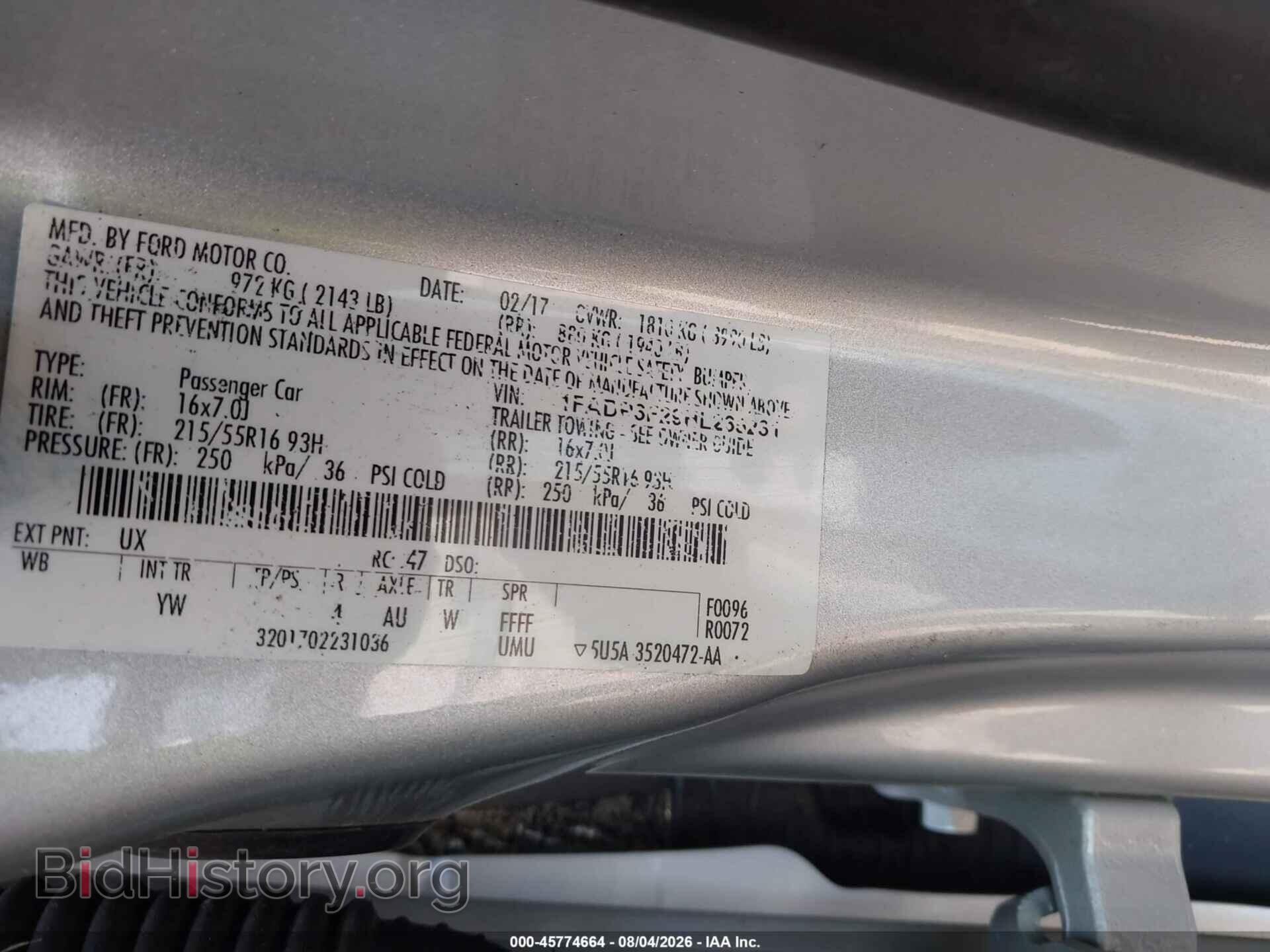 2017 FORD FOCUS - VIN: 1FADP3F29HL235231 - Photo 9