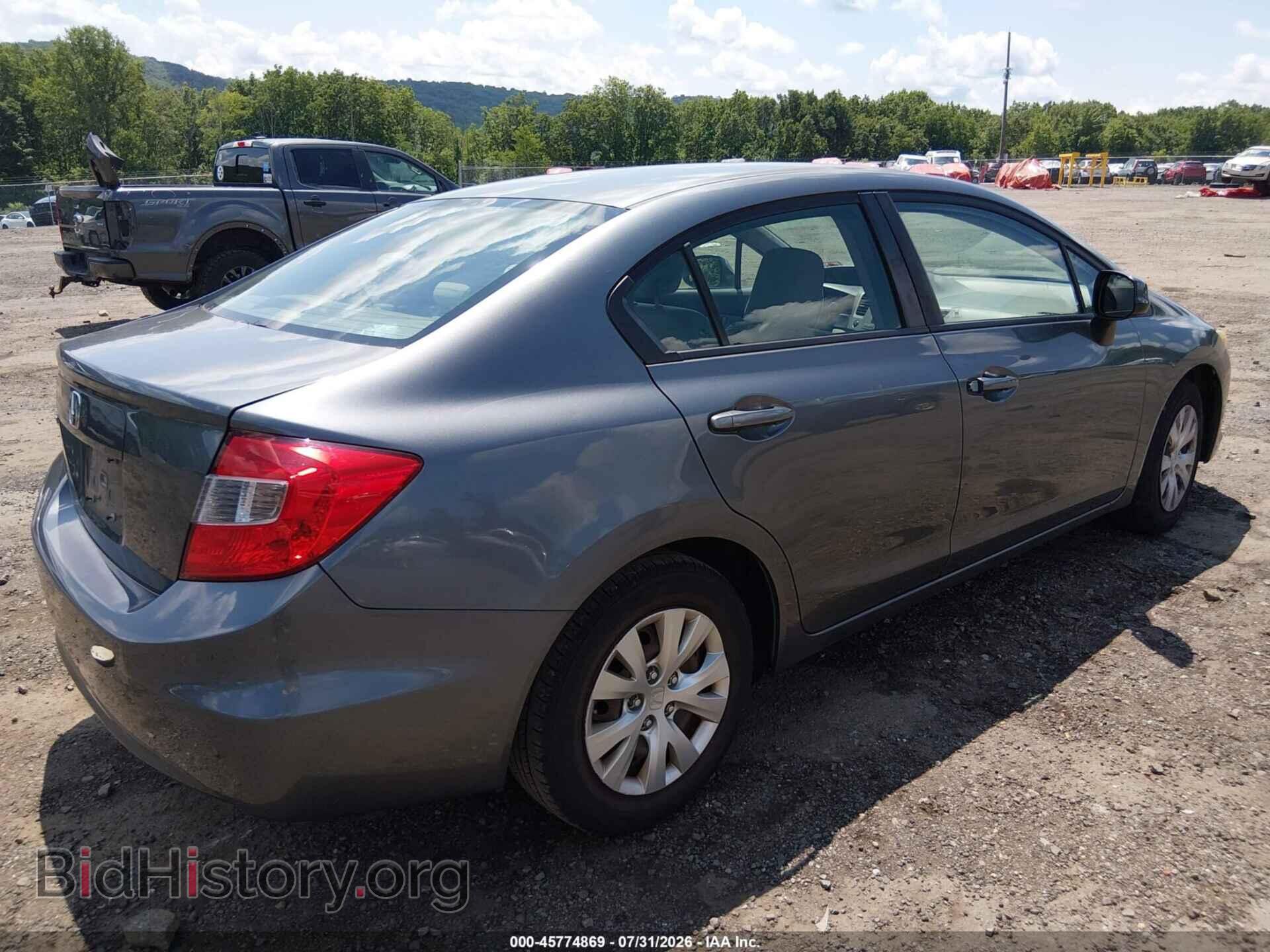 2012 HONDA CIVIC - VIN: 19XFB2F5XCE386926 - Фото 4
