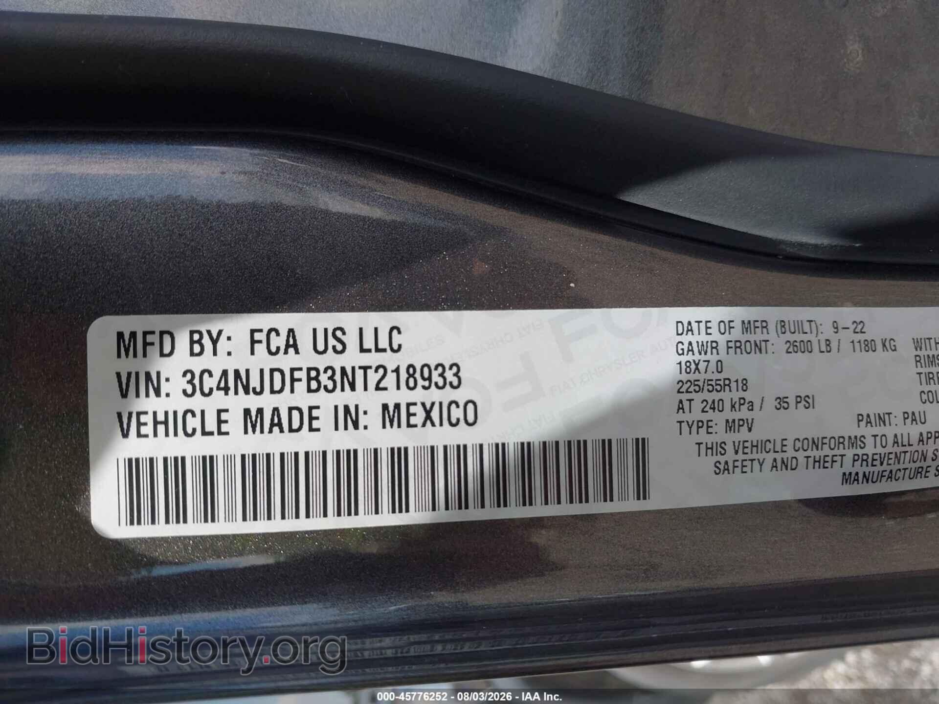 2022 JEEP COMPASS - VIN: 3C4NJDFB3NT218933 - Photo 9