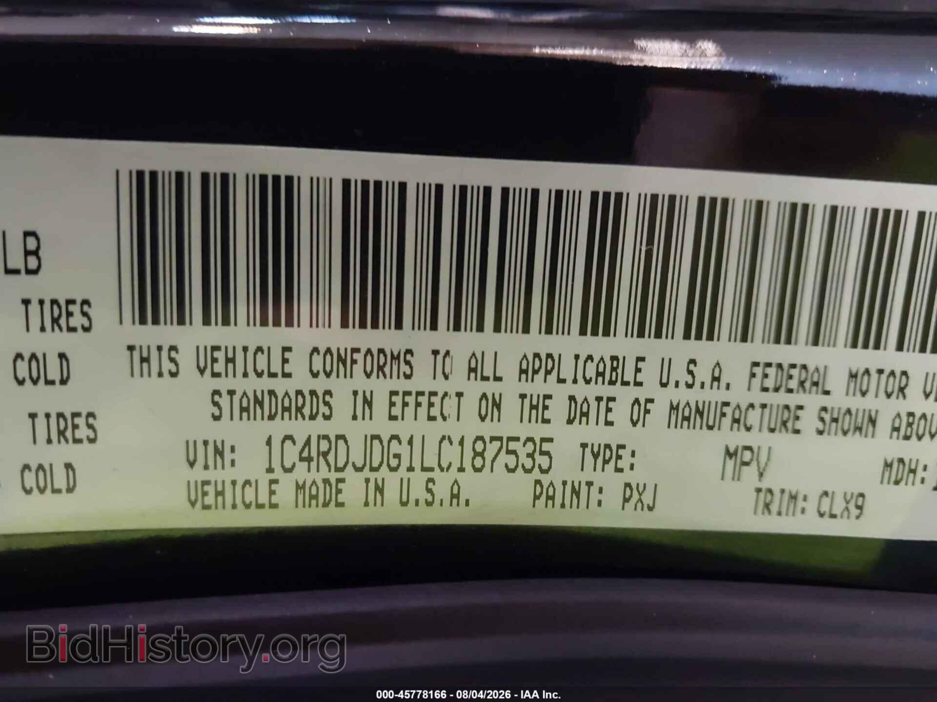2020 DODGE DURANGO - VIN: 1C4RDJDG1LC187535 - Photo 9