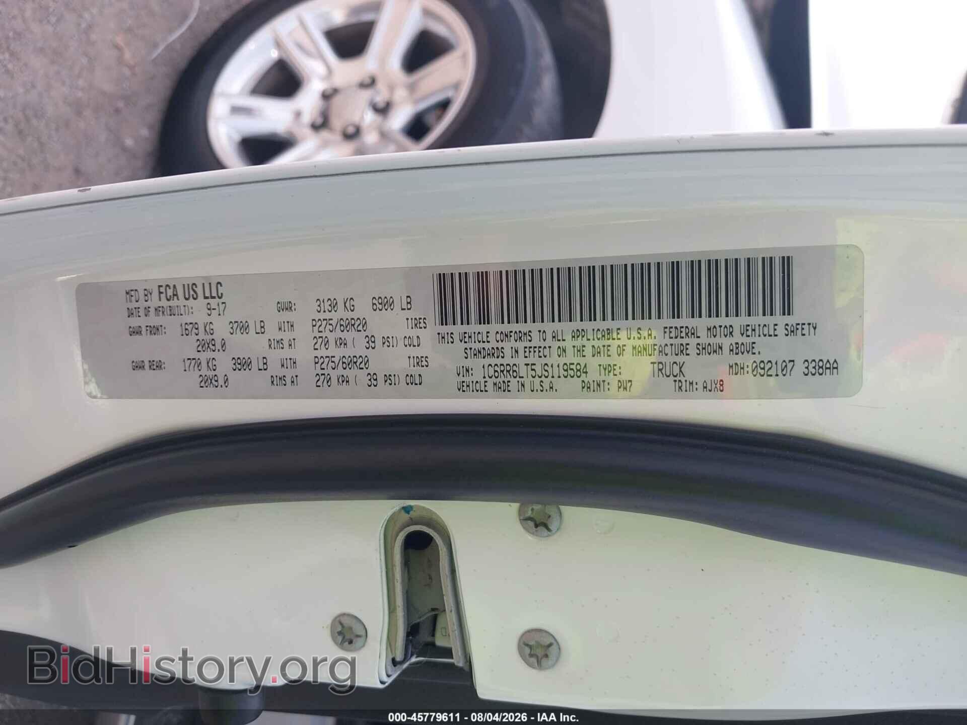 2018 RAM 1500 - VIN: 1C6RR6LT5JS119584 - Photo 9