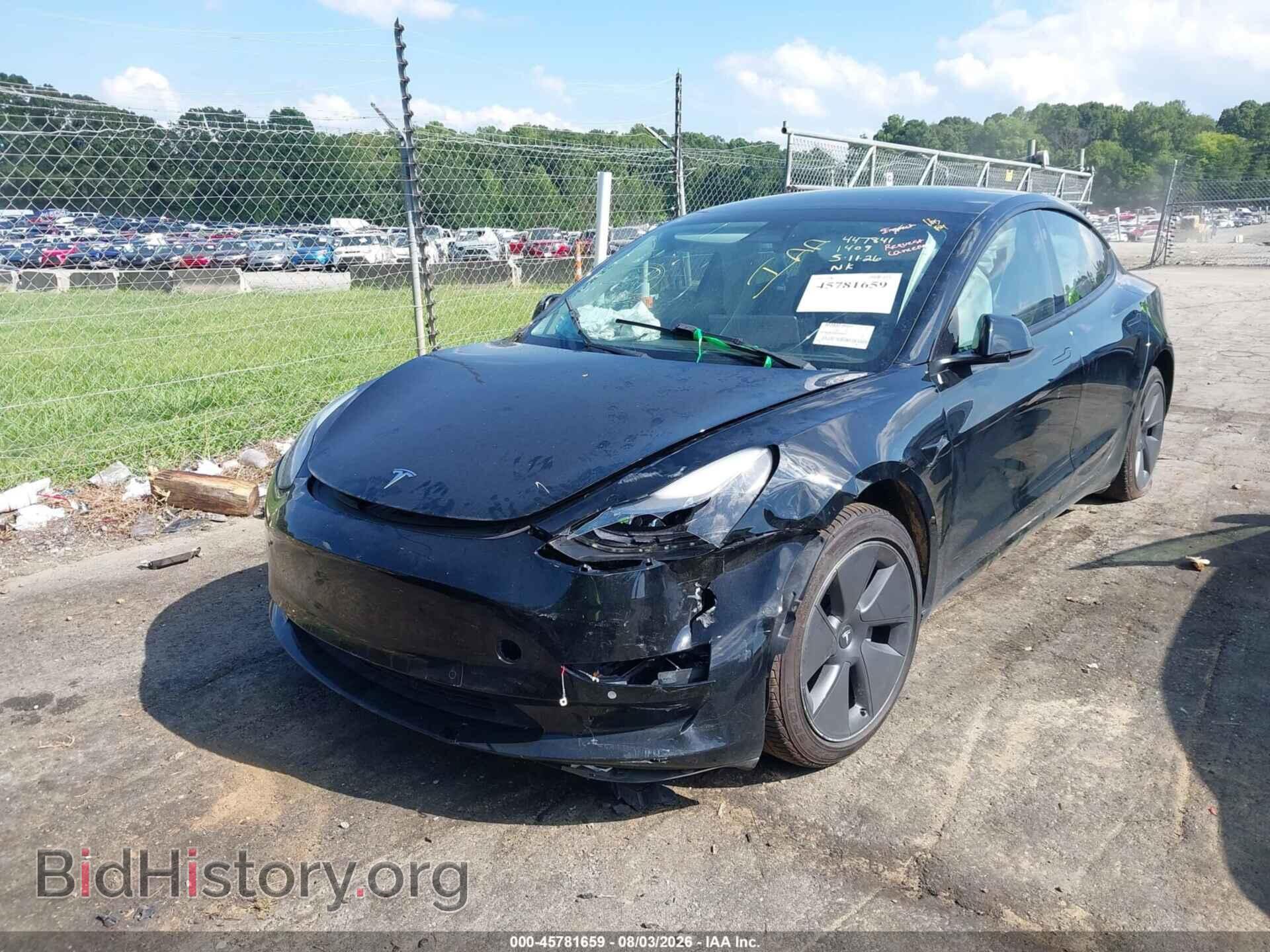 2022 TESLA MODEL 3 - VIN: 5YJ3E1EB0NF261409 - Фото 2