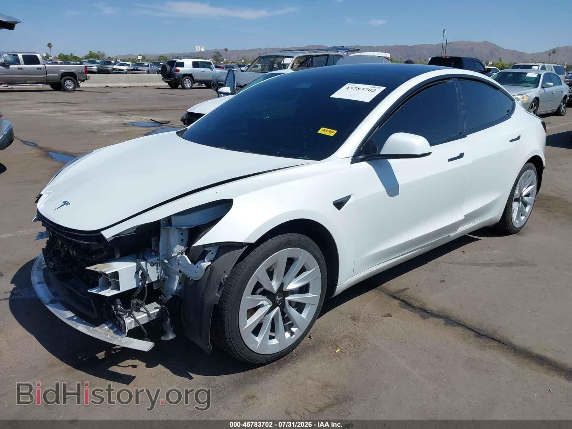 2022 TESLA MODEL 3 - VIN: 5YJ3E1EB3NF111875 - Фото 2