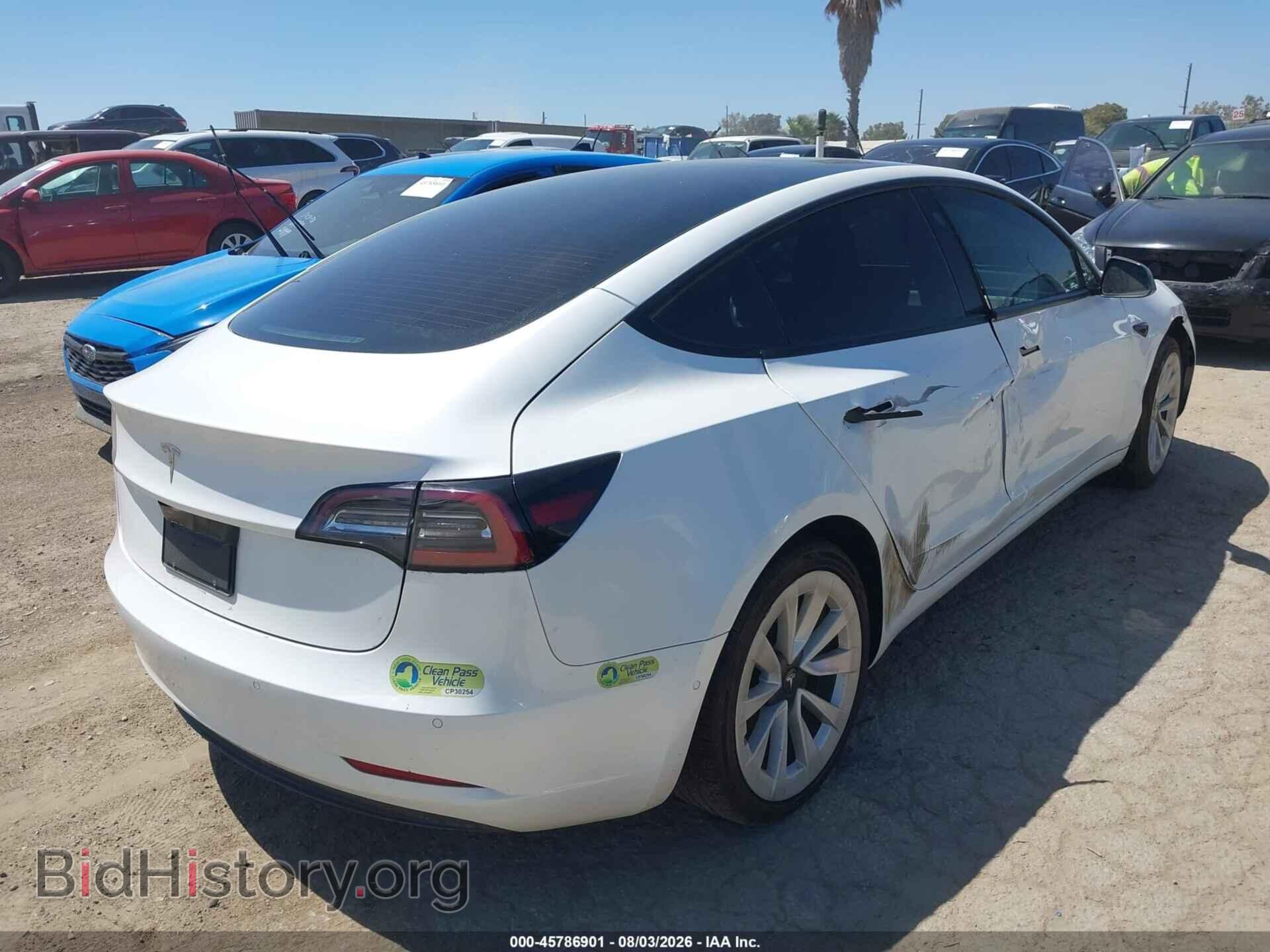 2022 TESLA MODEL 3 - VIN: 5YJ3E1EA0NF199159 - Фото 4