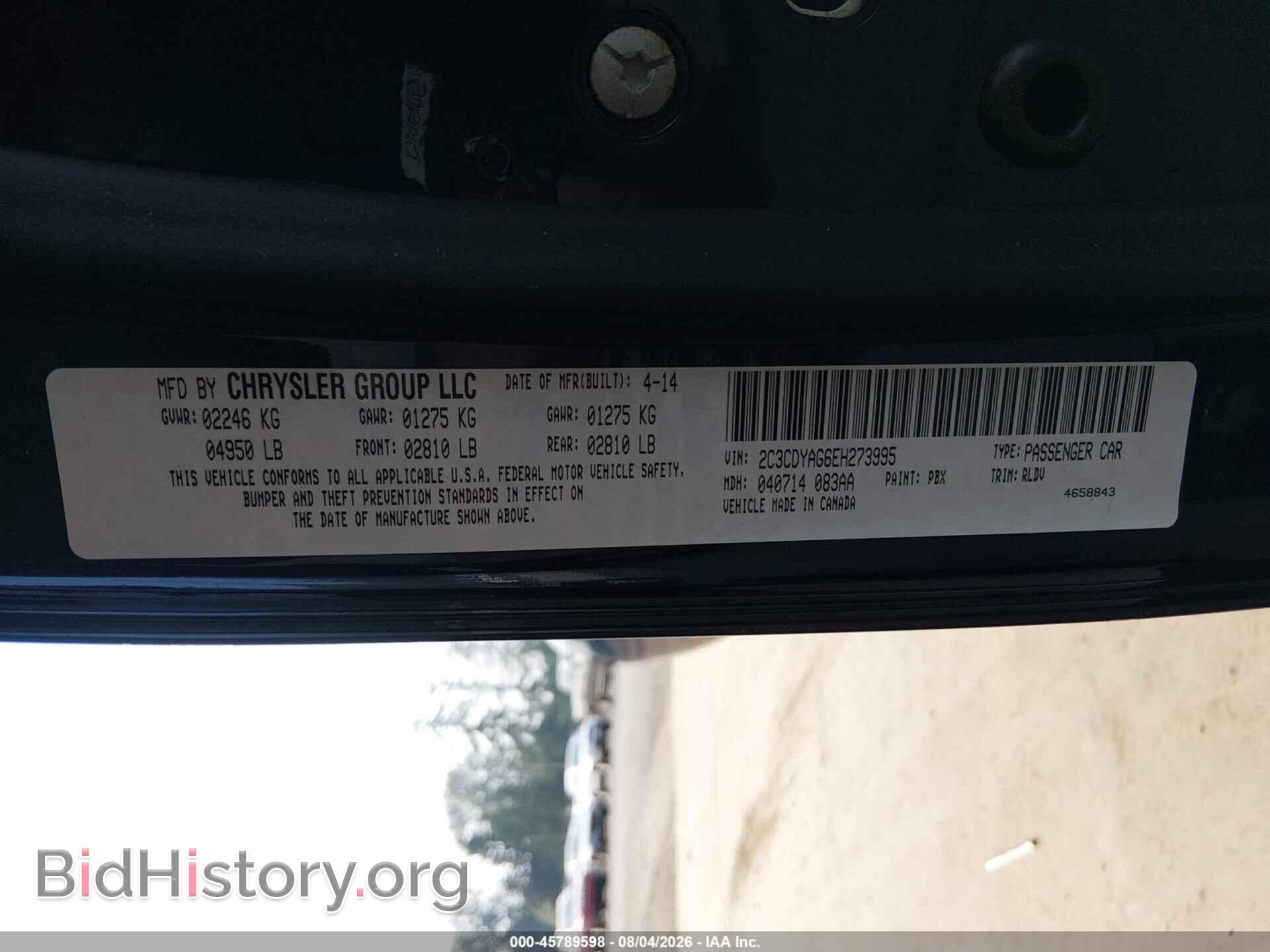 2014 DODGE CHALLENGER - VIN: 2C3CDYAG6EH273995 - Photo 9