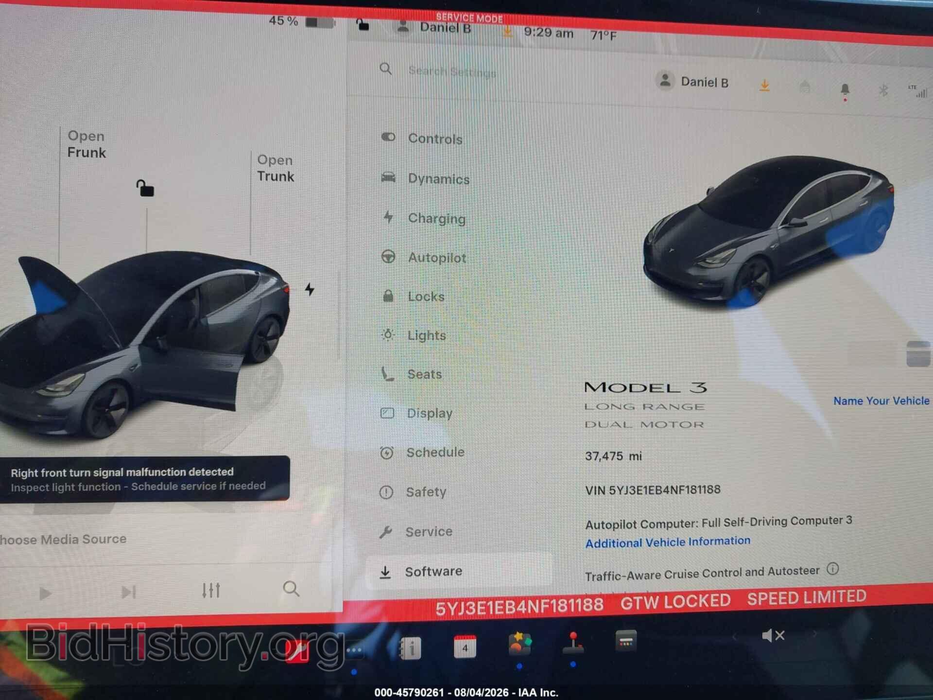 2022 TESLA MODEL 3 - VIN: 5YJ3E1EB4NF181188 - Фото 7