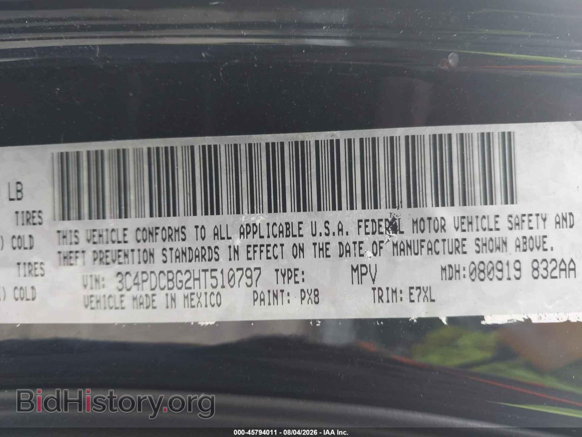 2017 DODGE JOURNEY - VIN: 3C4PDCBG2HT510797 - Photo 9