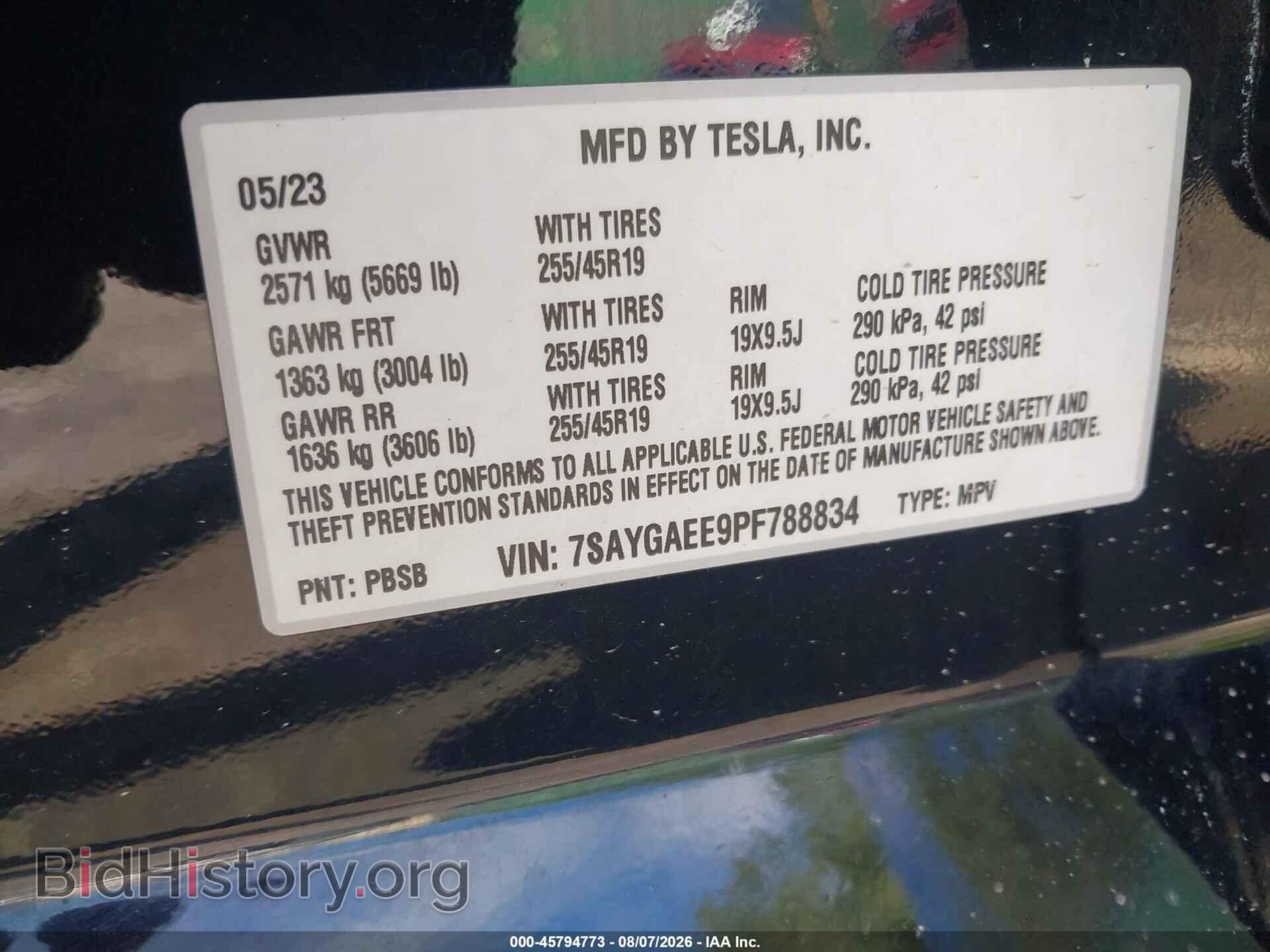 2023 TESLA MODEL Y - VIN: 7SAYGAEE9PF788834 - Photo 9